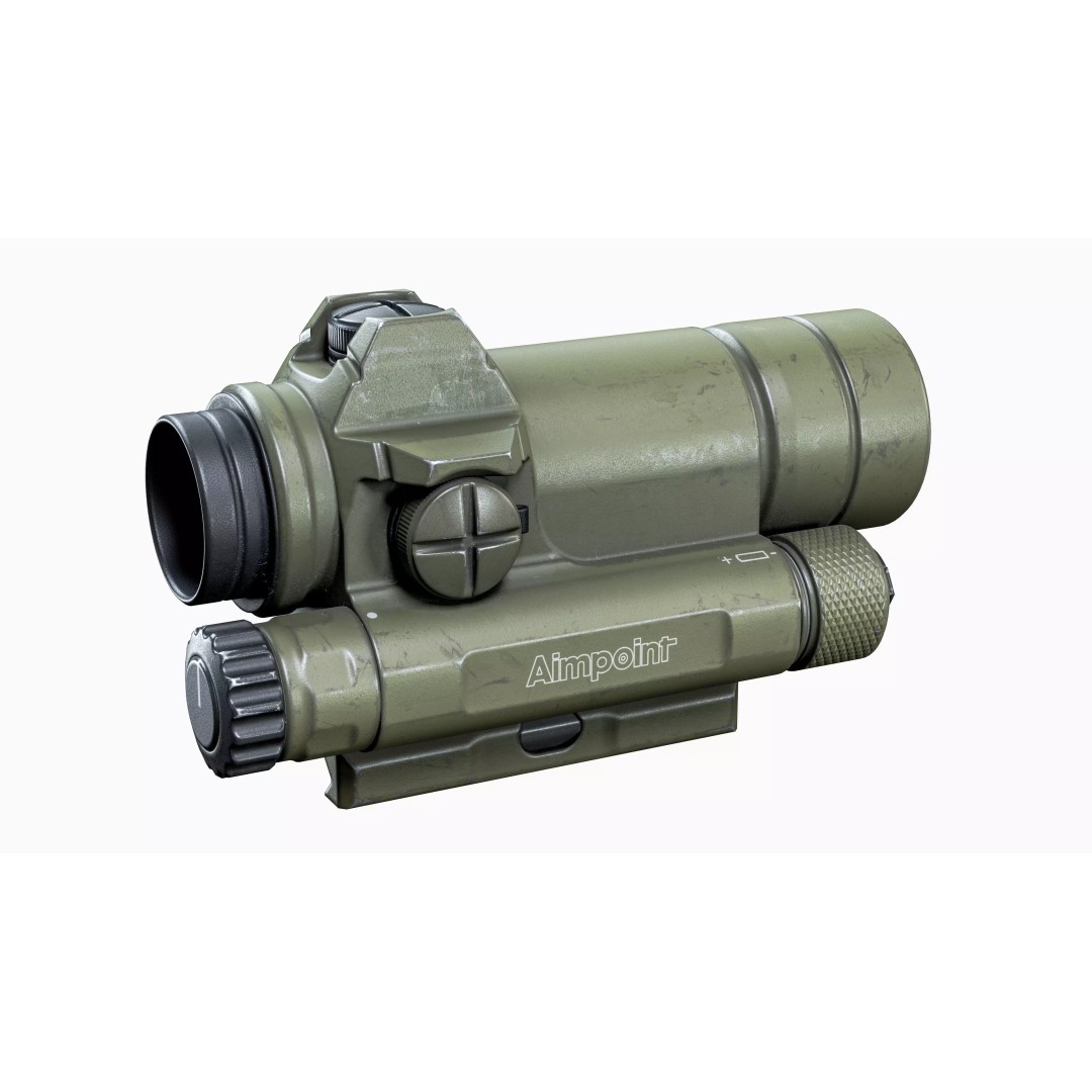 Aimpoint Comp M4 3D Model – Low Poly Game-Ready Scope, FBX - View 9