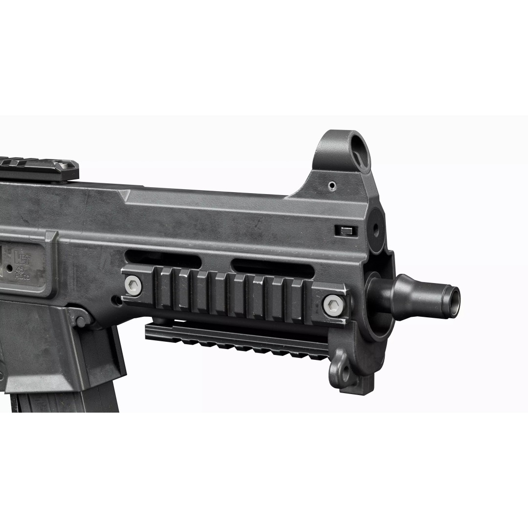 HK UMP 45 3D Model – Low Poly Game-Ready Submachine Gun, FBX, OBJ - View 9