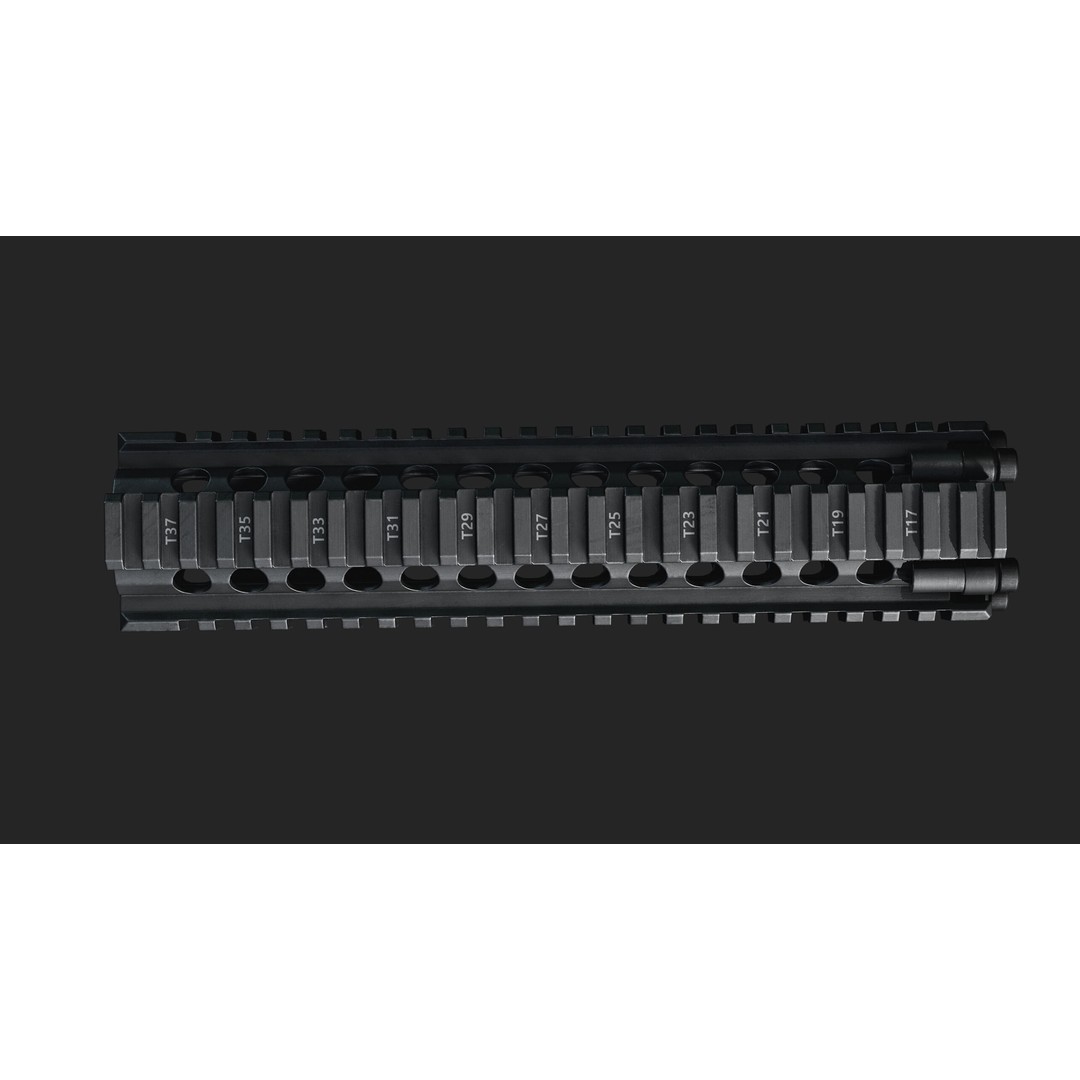 Daniel Defence MK18 RIS II Handguard 3D Model – Low Poly Game Asset, FBX - View 11