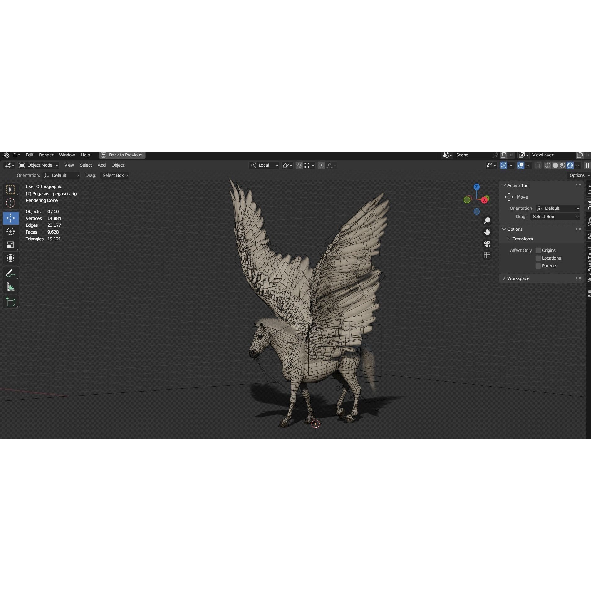 Pegasus - Game-Ready 3D Model - View 15