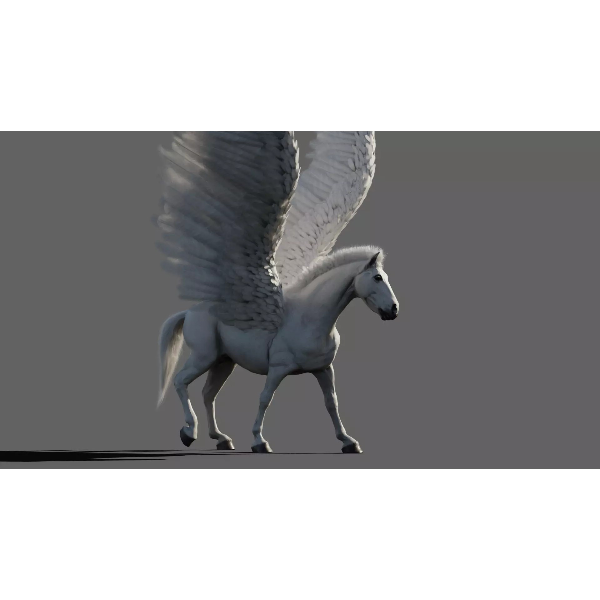 Pegasus - Game-Ready 3D Model - View 2