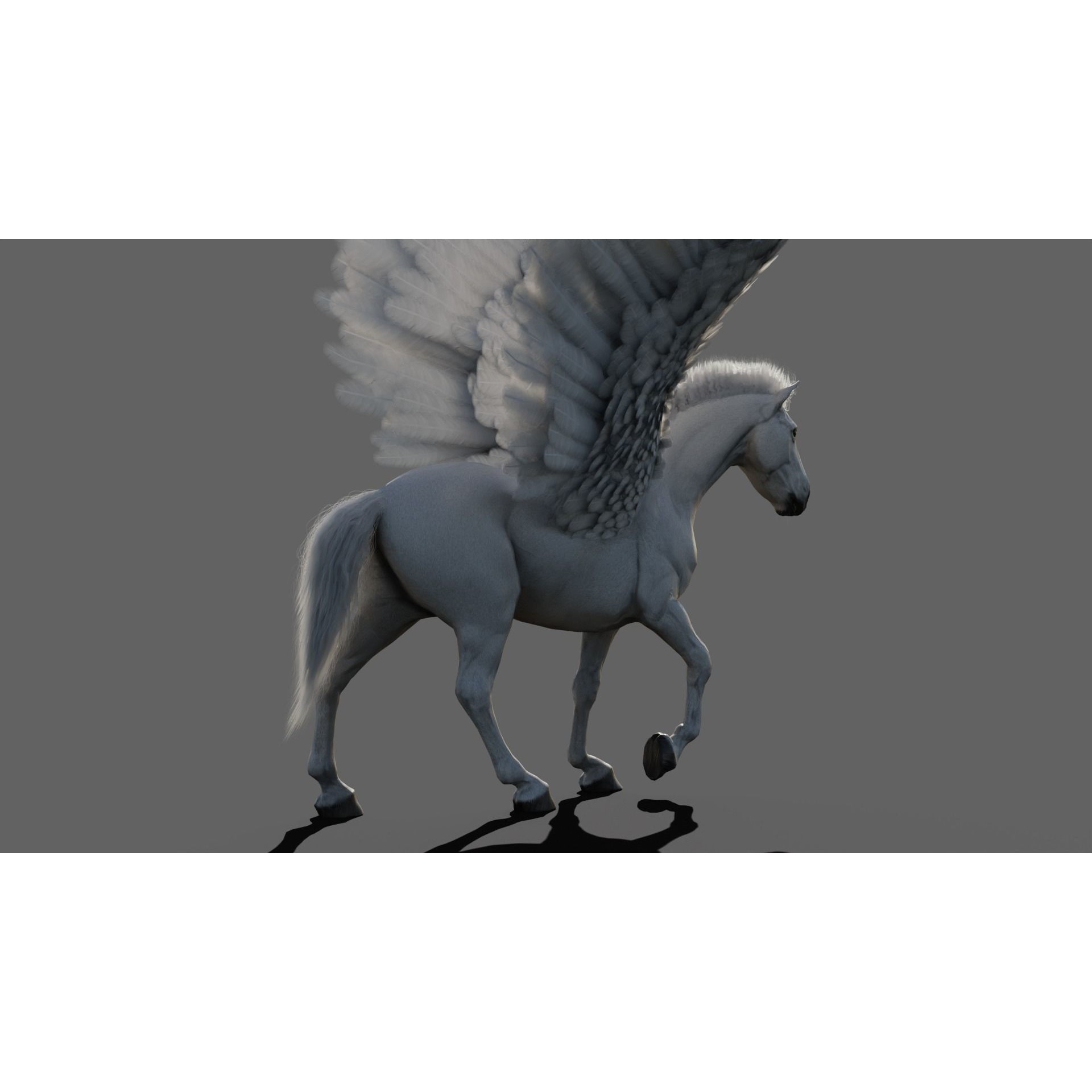 Pegasus - Game-Ready 3D Model - View 4