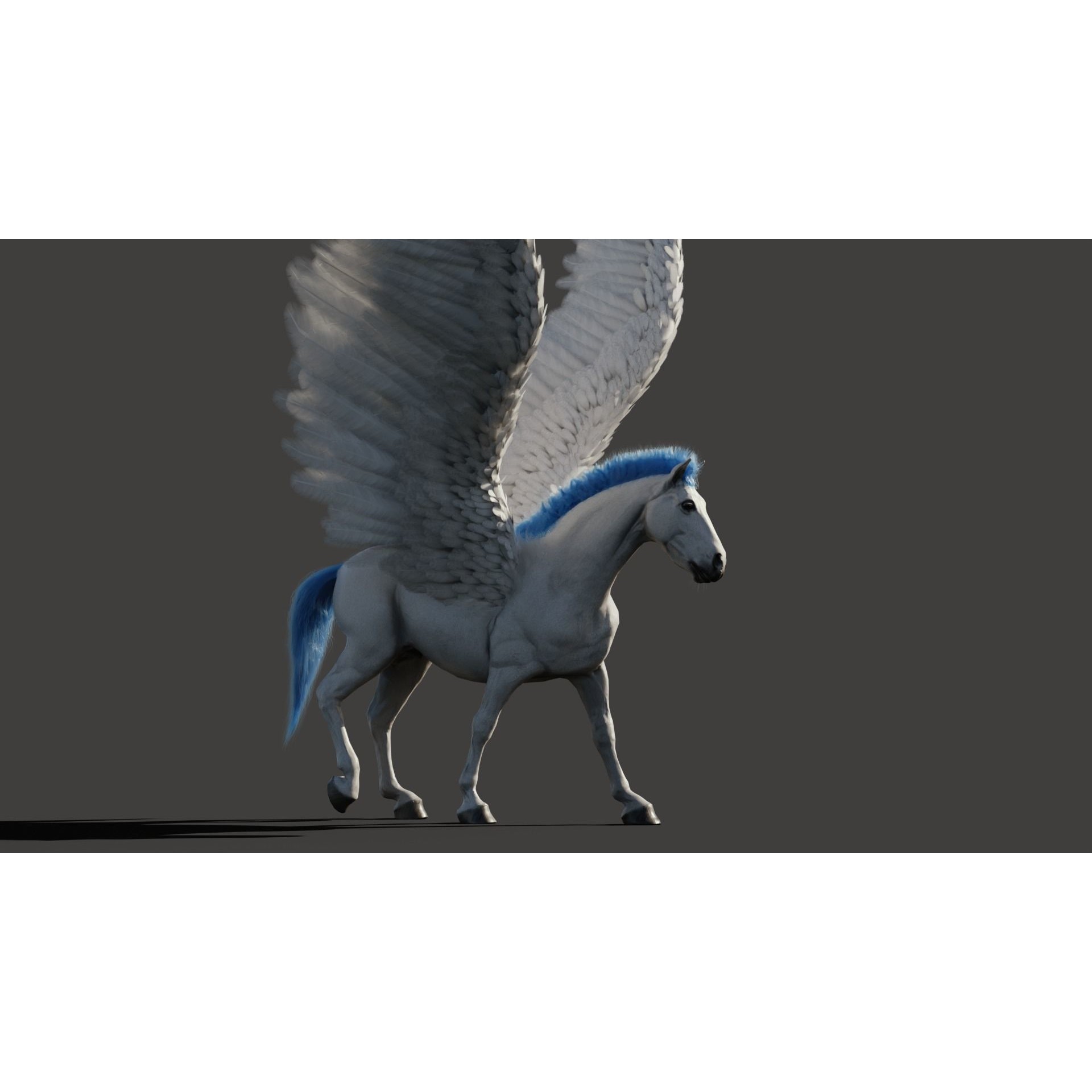 Pegasus - Game-Ready 3D Model - View 7