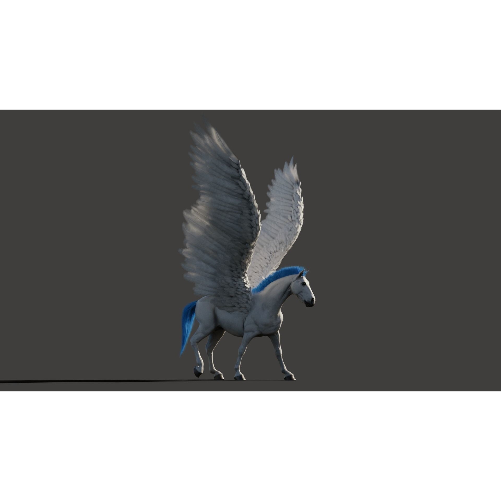 Pegasus - Game-Ready 3D Model - View 8