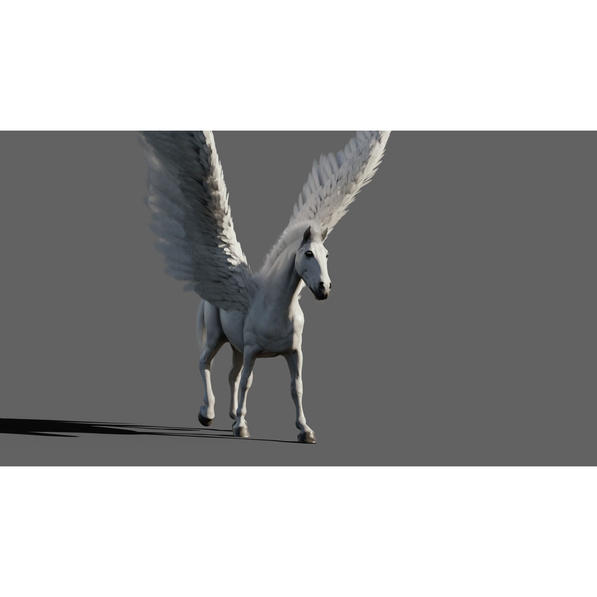 Pegasus - Game-Ready 3D Model - View 9