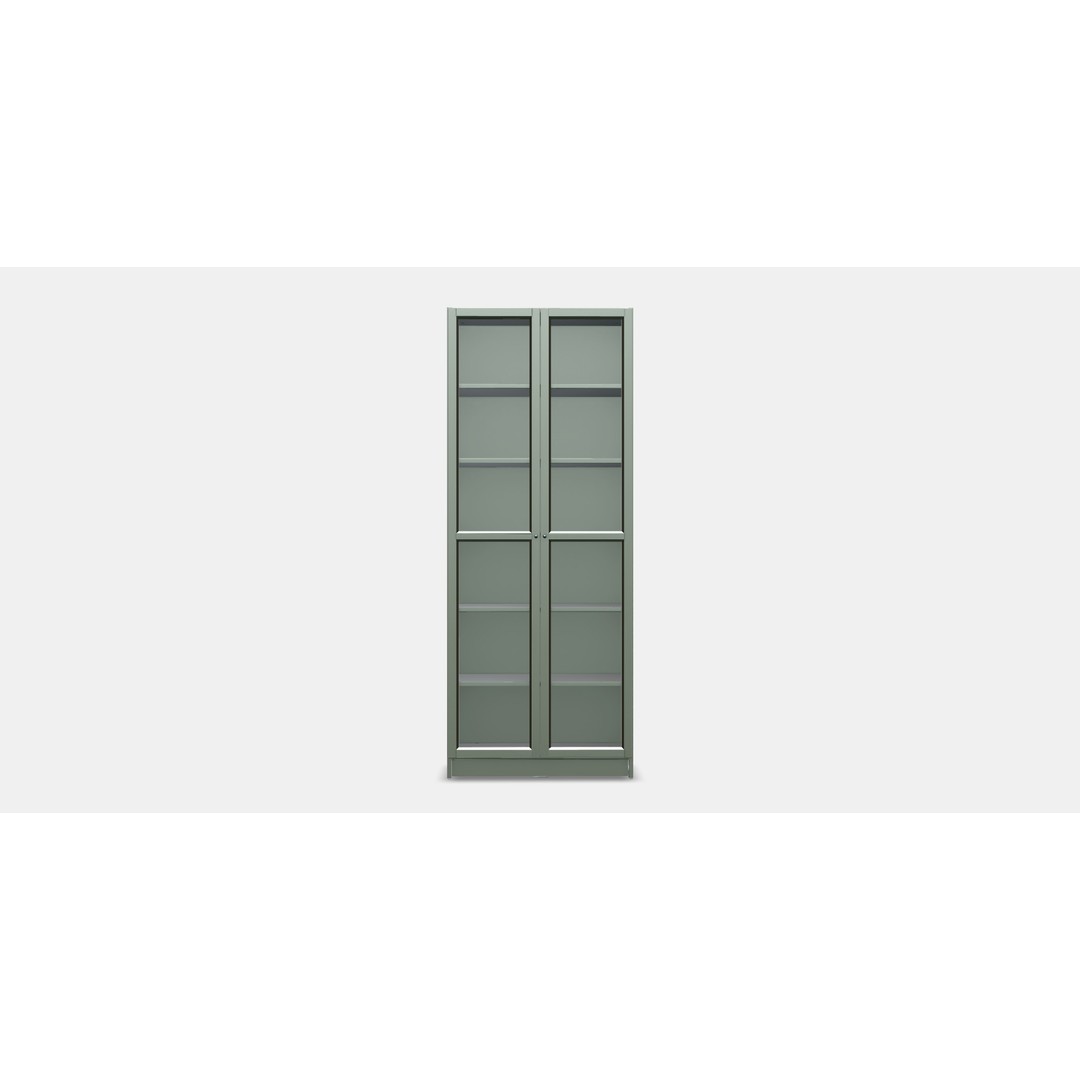 BILLY Bookcase 3D Model – PBR Textured Glass Door Furniture - View 9