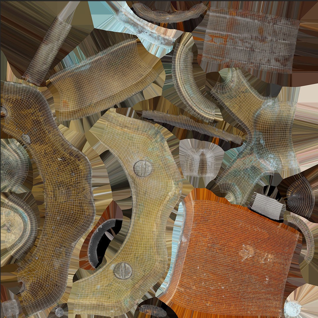 Old Door Handle 3D Model – Vintage Low Poly Game Asset, FBX