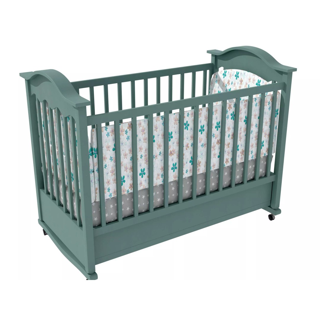 Crib 3D Model – Realistic Baby Bed with Textures, FBX, OBJ Formats - View 6