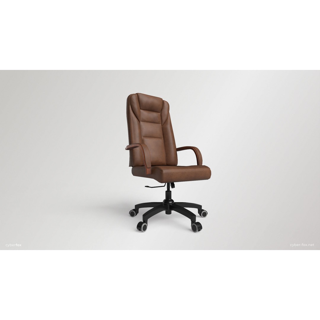 Wooden Desk and Chair 3D Model – Low Poly Game Asset, FBX & OBJ - View 11