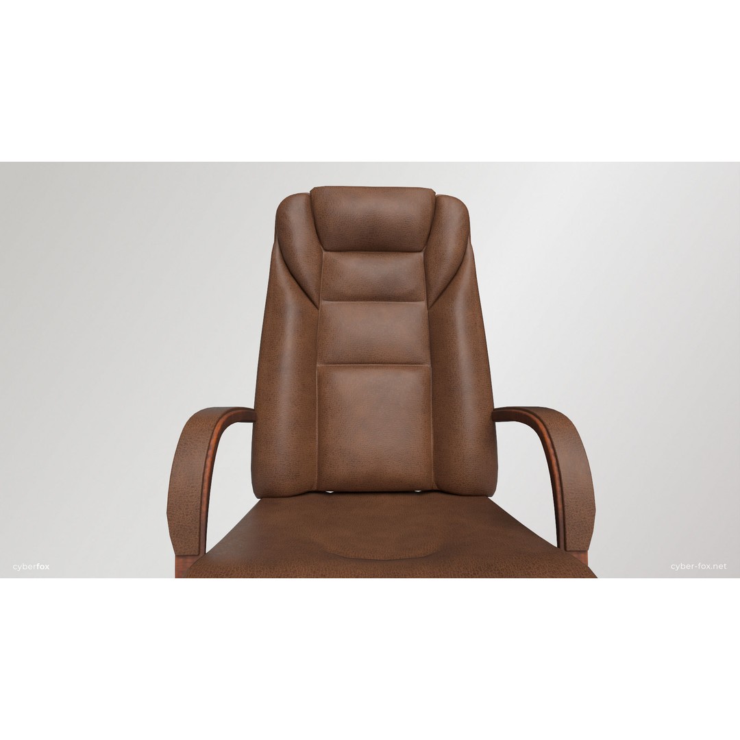 Wooden Desk and Chair 3D Model – Low Poly Game Asset, FBX & OBJ - View 12