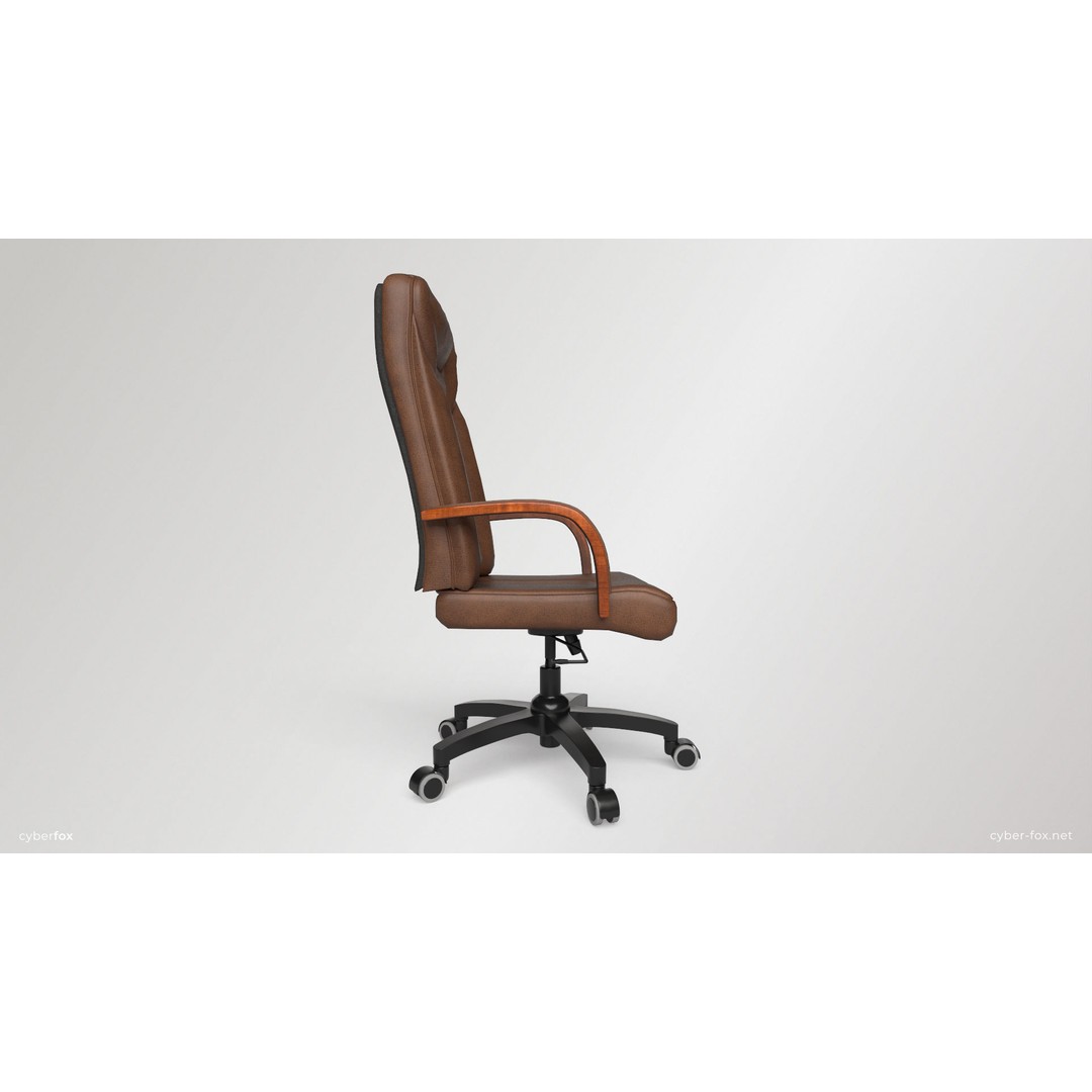 Wooden Desk and Chair 3D Model – Low Poly Game Asset, FBX & OBJ - View 14