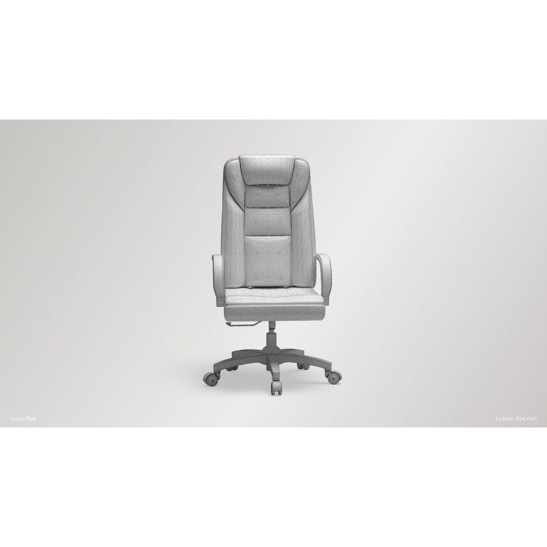Wooden Desk and Chair 3D Model – Low Poly Game Asset, FBX & OBJ - View 17