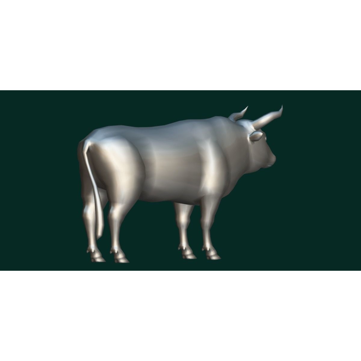Oxen Bullock - Low-Poly Game-Ready 3D Model - View 10