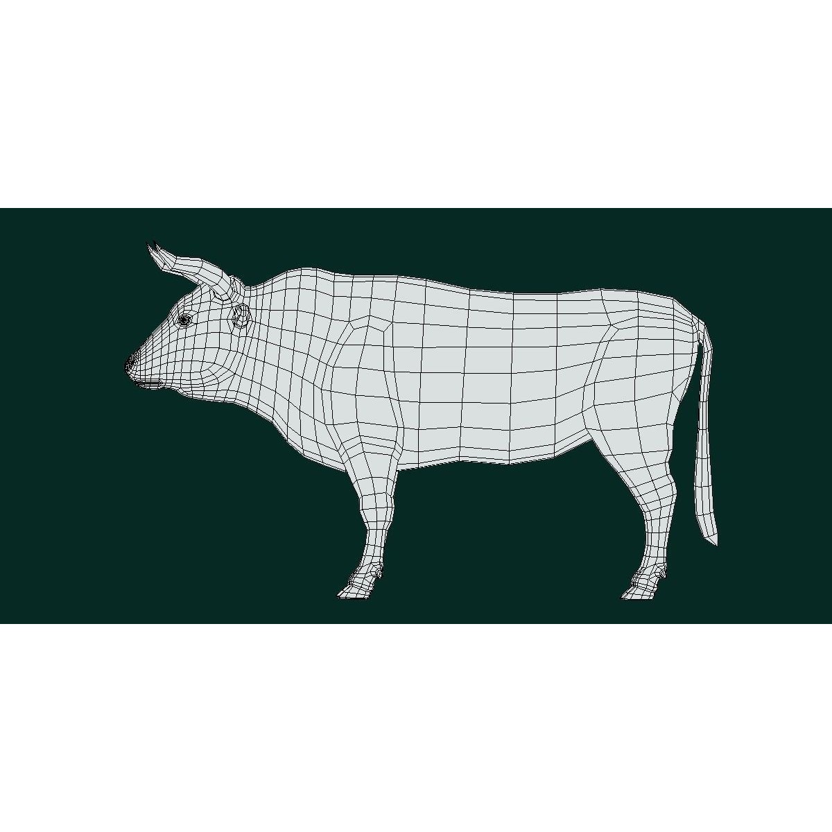 Oxen Bullock - Low-Poly Game-Ready 3D Model - View 11