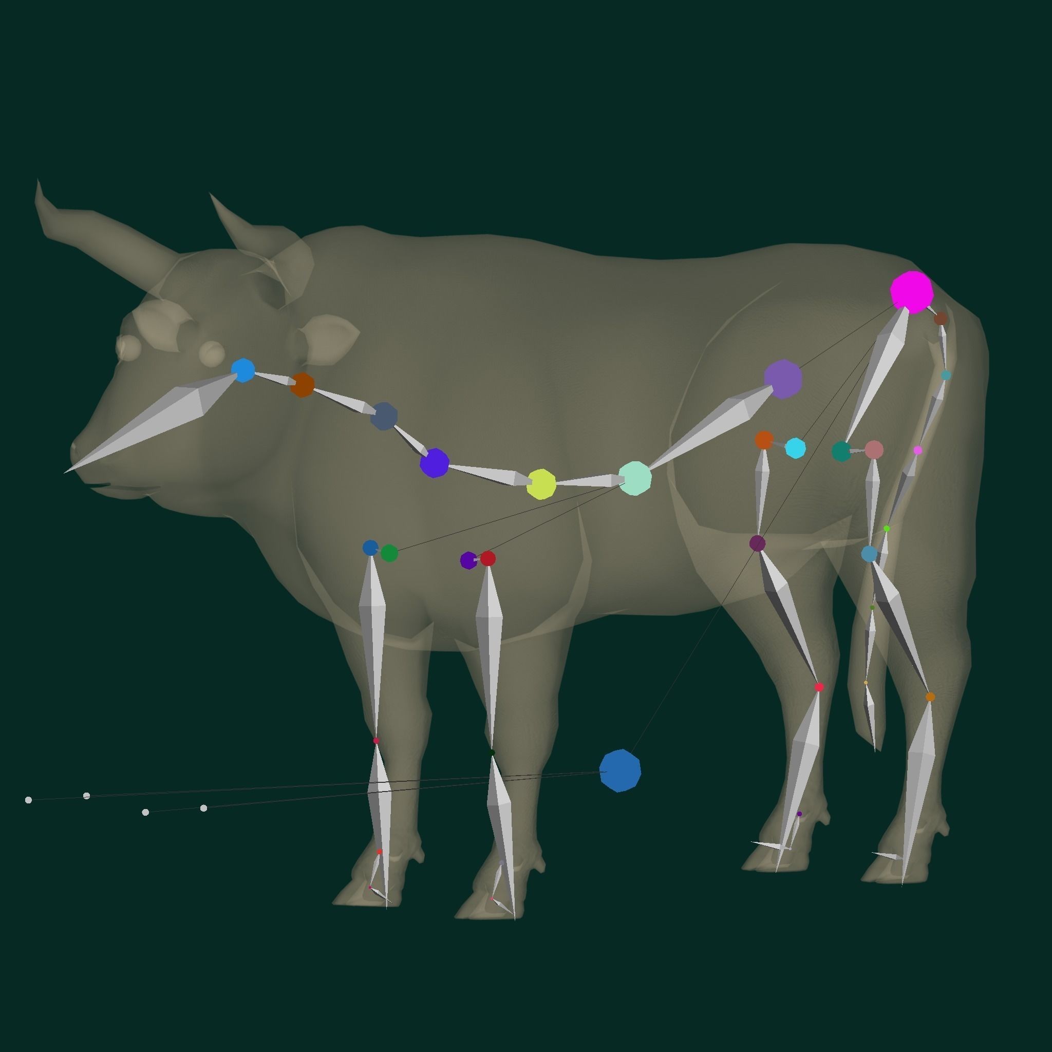 Oxen Bullock - Low-Poly Game-Ready 3D Model - View 19