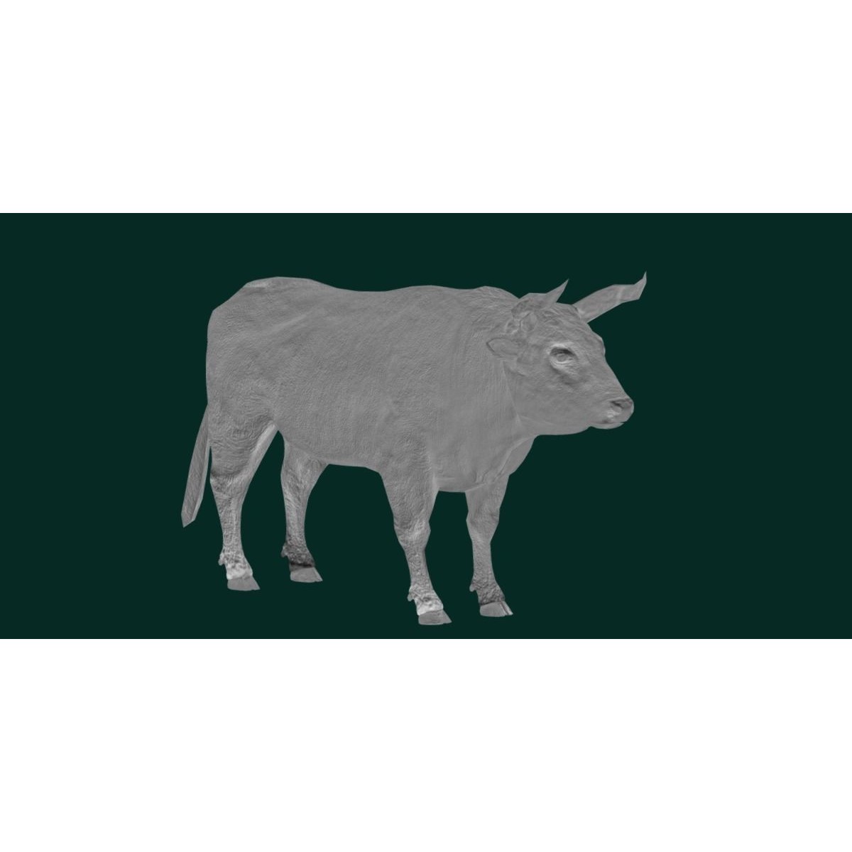 Oxen Bullock - Low-Poly Game-Ready 3D Model - View 25