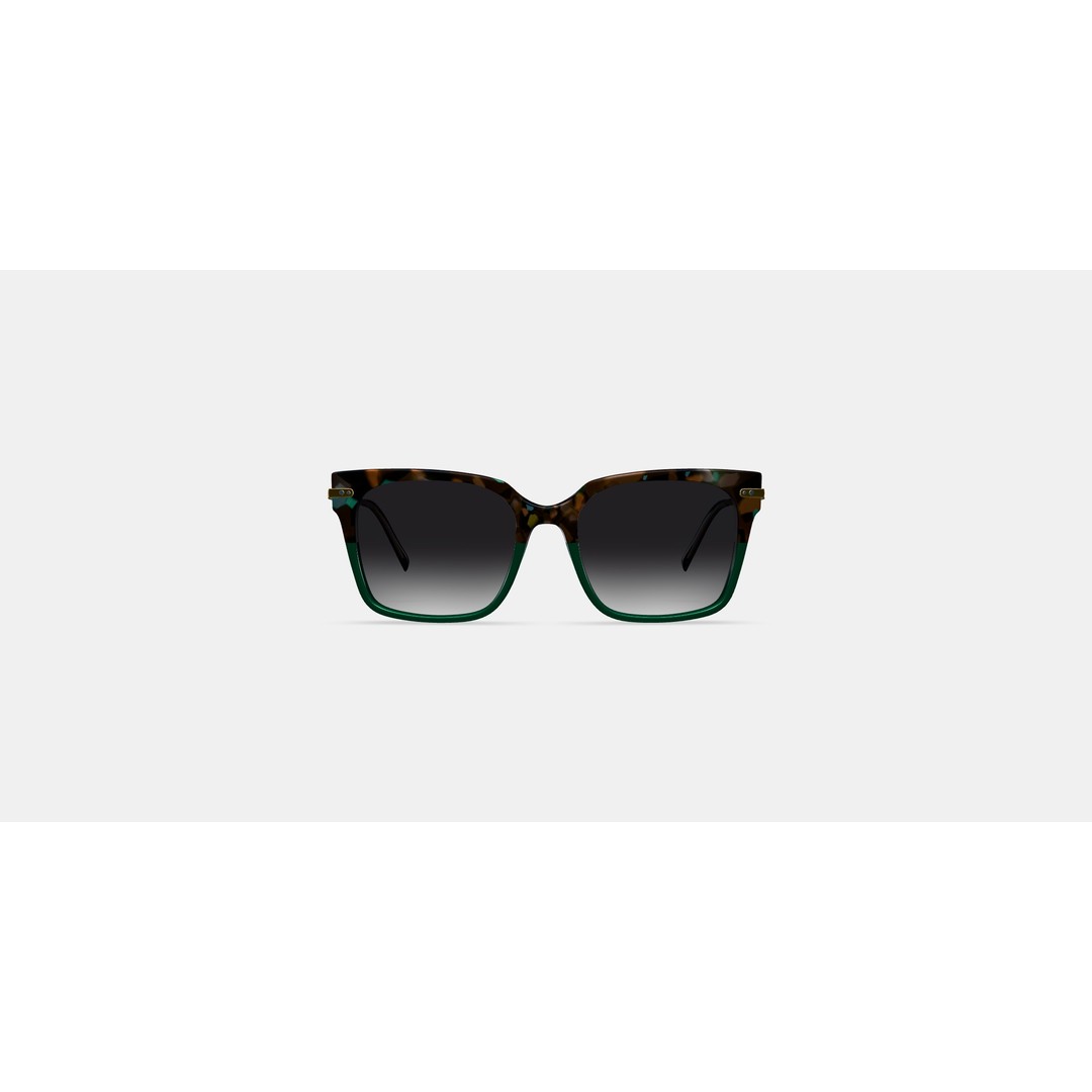 Vela Sunglasses 3D Model – Aventurine Tortoise with Polished Gold, PBR - View 11
