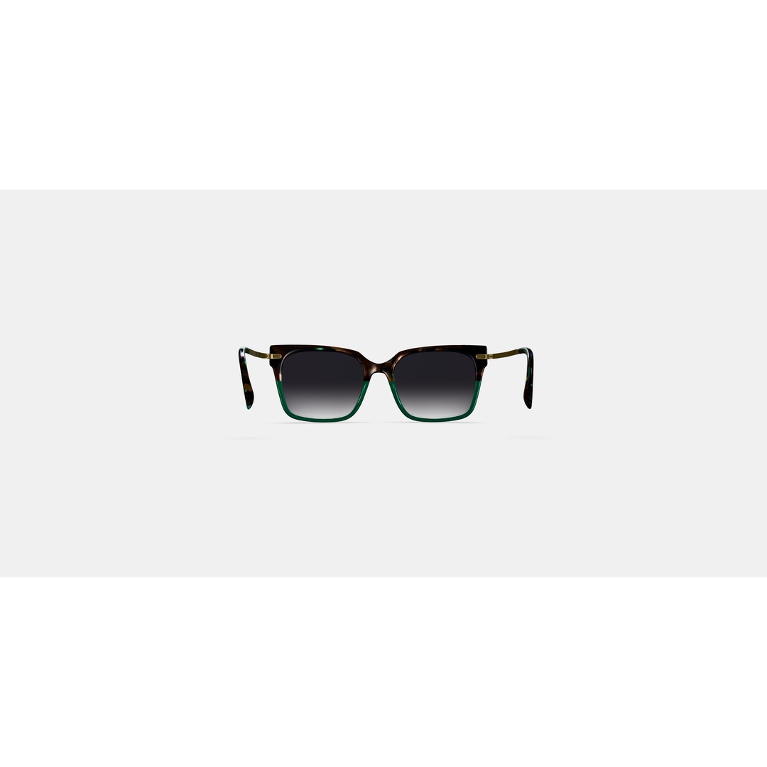 Vela Sunglasses 3D Model – Aventurine Tortoise with Polished Gold, PBR - View 15