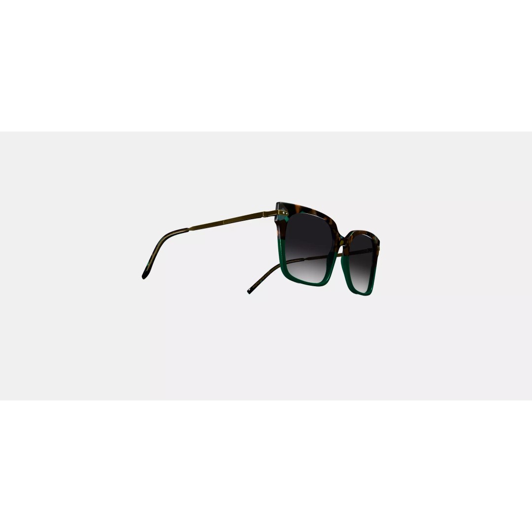 Vela Sunglasses 3D Model – Aventurine Tortoise with Polished Gold, PBR - View 2