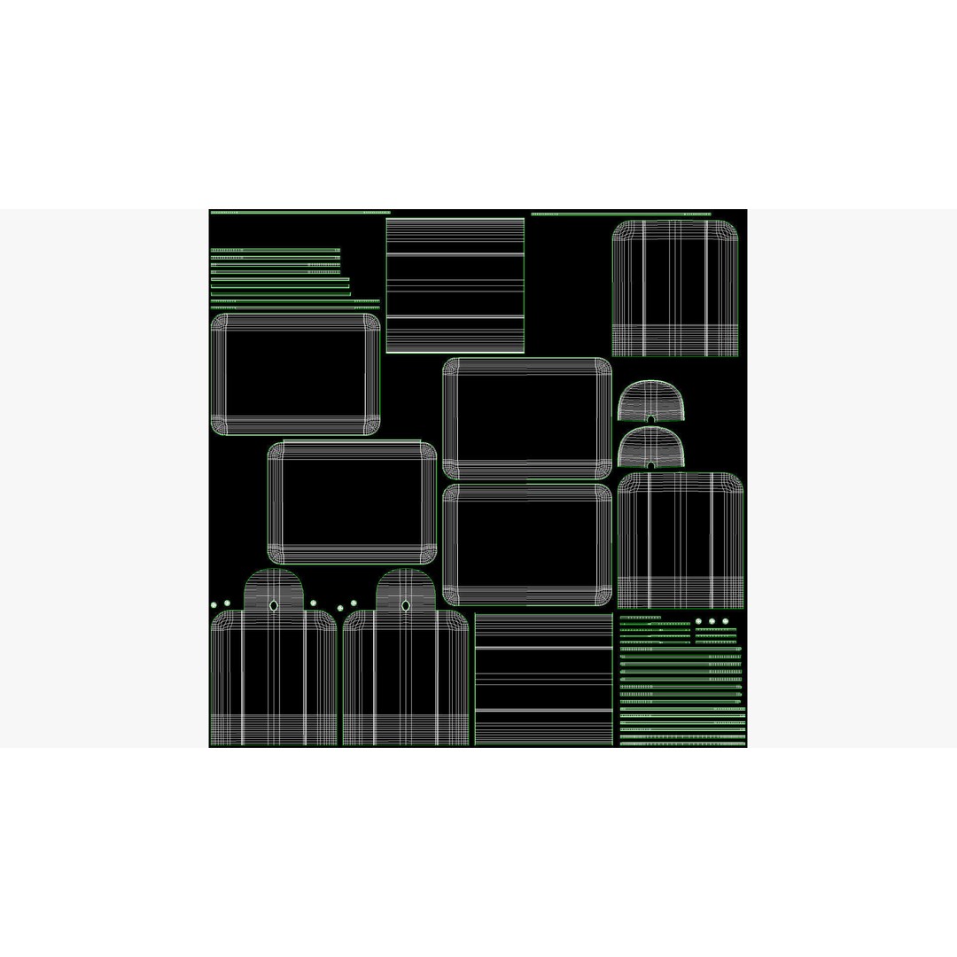 Floor Clothes Hanger 3D Model – Metal & Leather Storage Solution, FBX