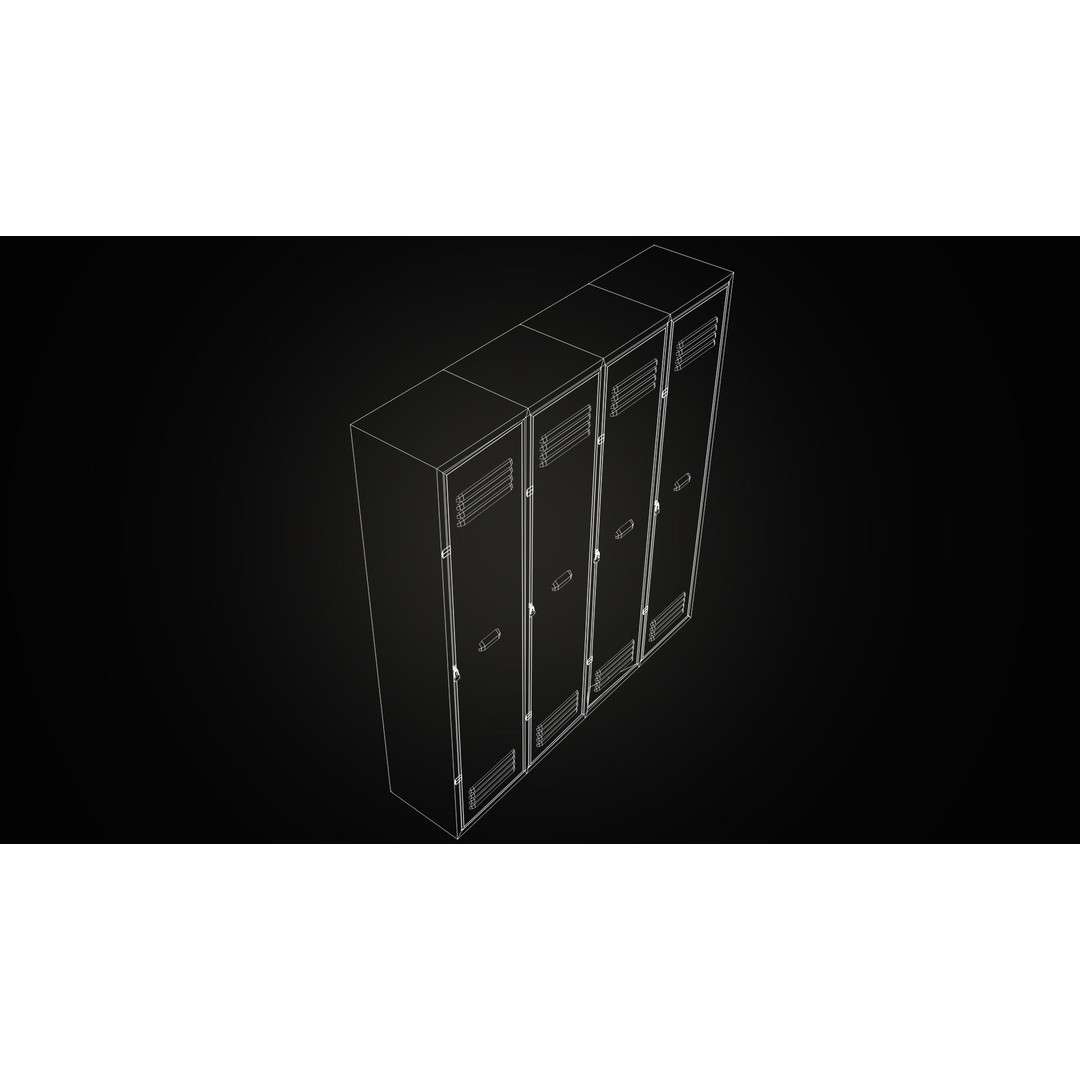 Locker 3D Model – Low Poly Game Ready Asset, FBX, OBJ, Blender