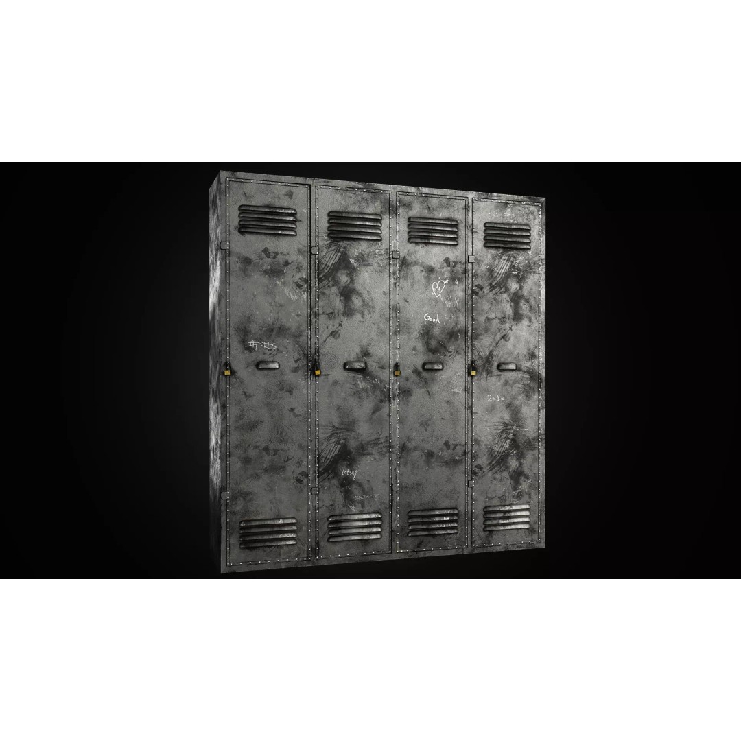 Locker 3D Model – Low Poly Game Ready Asset, FBX, OBJ, Blender - View 2