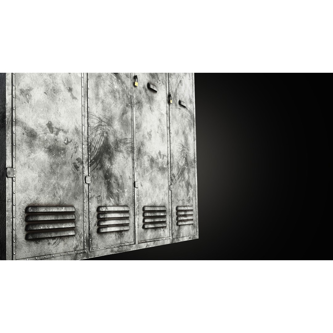 Locker 3D Model – Low Poly Game Ready Asset, FBX, OBJ, Blender - View 8