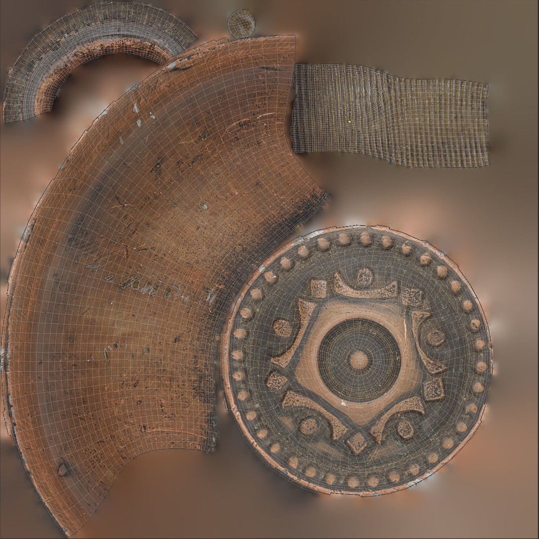 Old Doorknob 3D Model – Low Poly Game Asset, FBX, PBR Textures