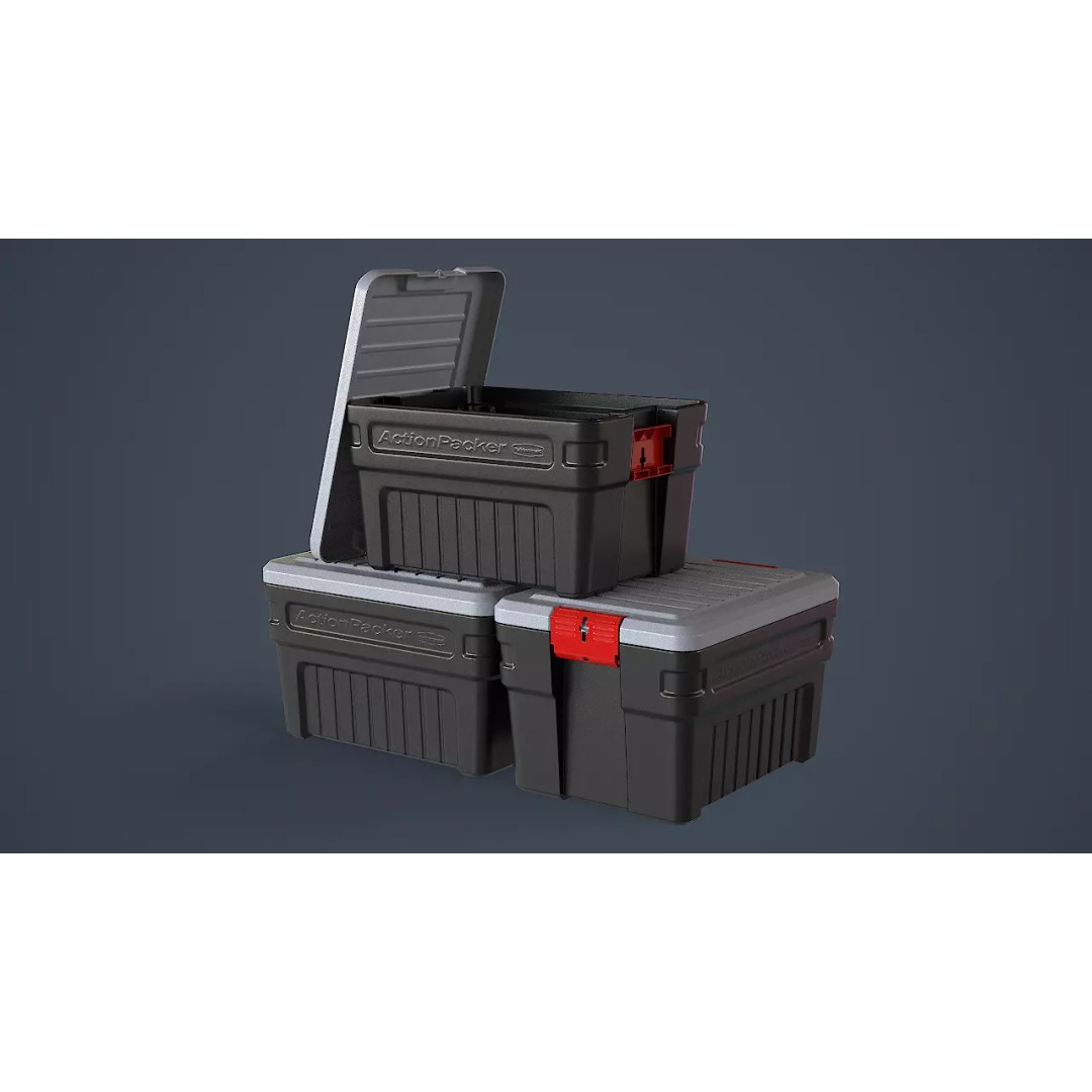 Storage Box 3D Model – Low Poly Game Asset with PBR Textures, FBX & OBJ - View 2