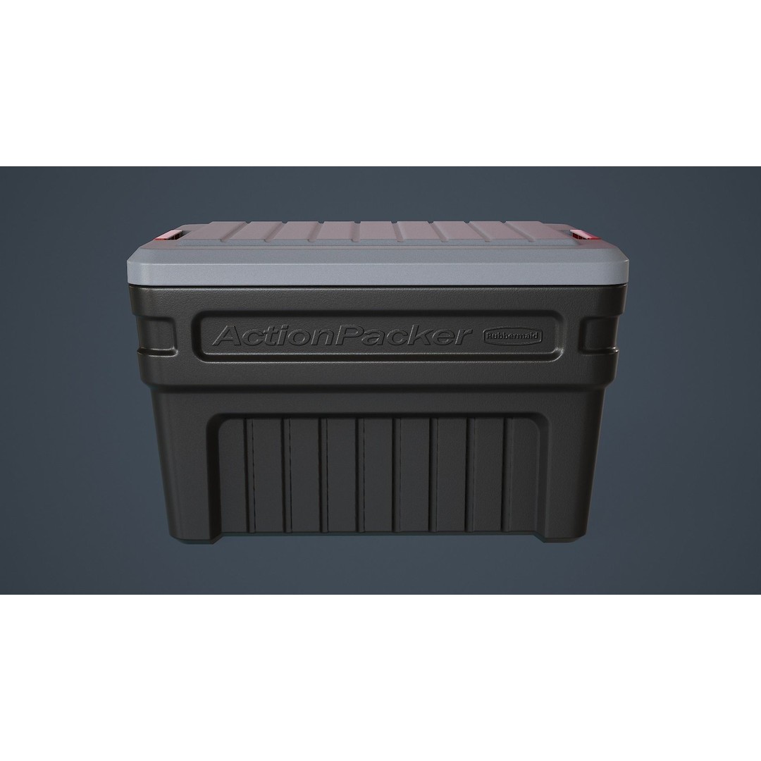 Storage Box 3D Model – Low Poly Game Asset with PBR Textures, FBX & OBJ - View 4