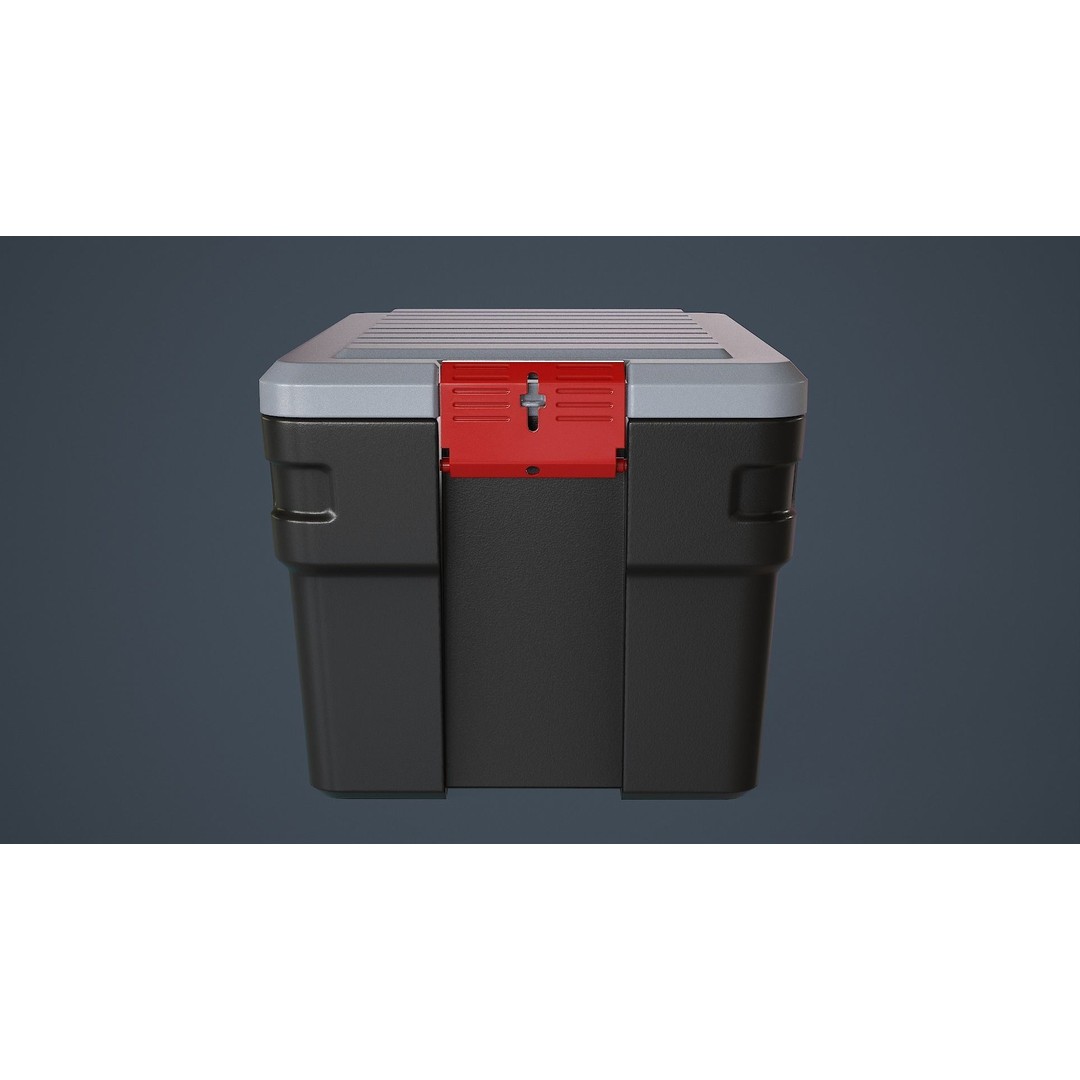Storage Box 3D Model – Low Poly Game Asset with PBR Textures, FBX & OBJ - View 5