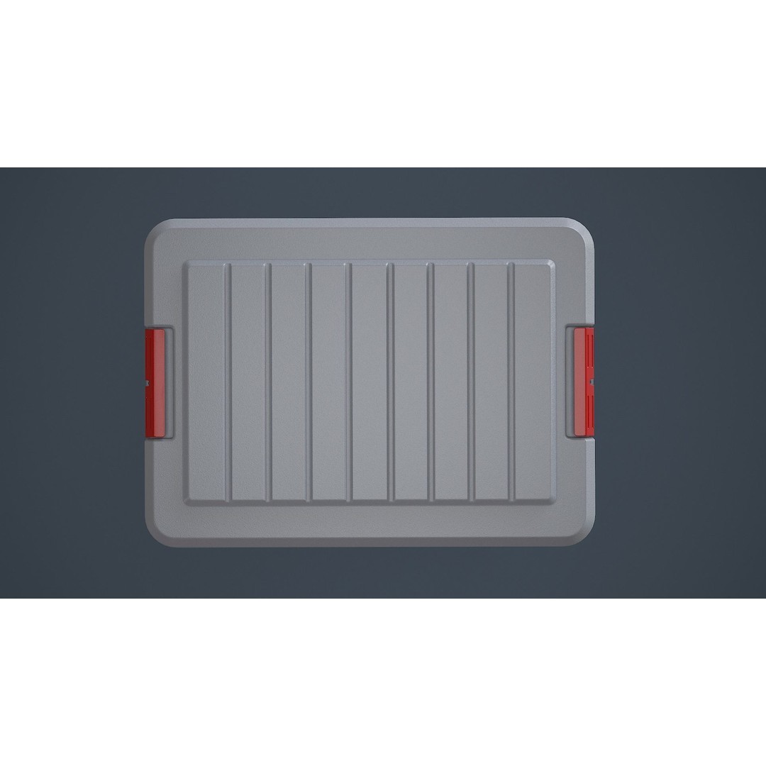Storage Box 3D Model – Low Poly Game Asset with PBR Textures, FBX & OBJ - View 7