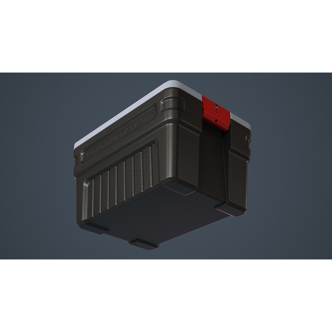 Storage Box 3D Model – Low Poly Game Asset with PBR Textures, FBX & OBJ - View 8