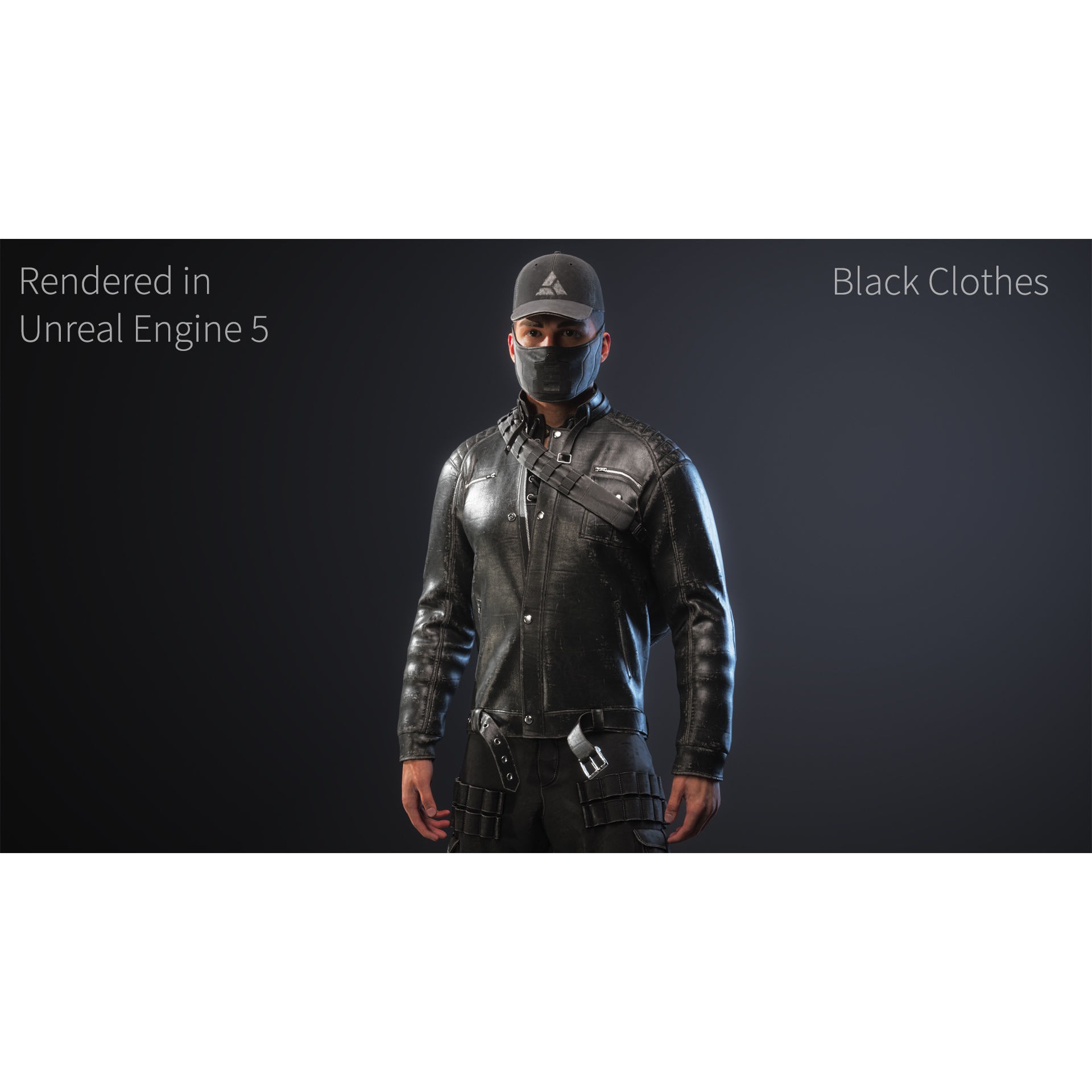 Survival Character - Low-Poly Game-Ready 3D Model - View 12