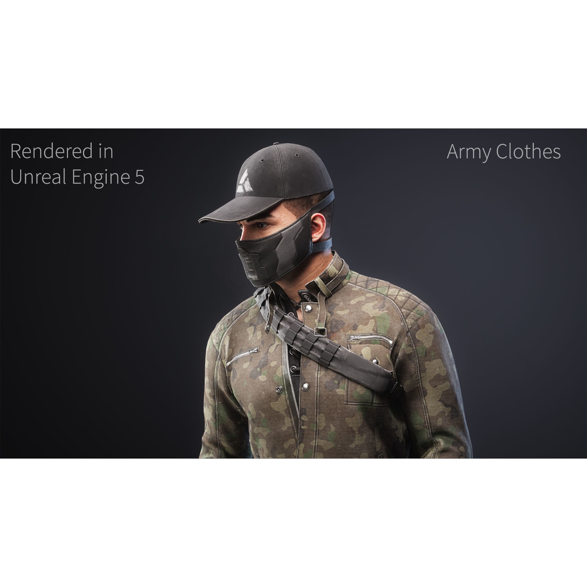 Survival Character - Low-Poly Game-Ready 3D Model - View 14