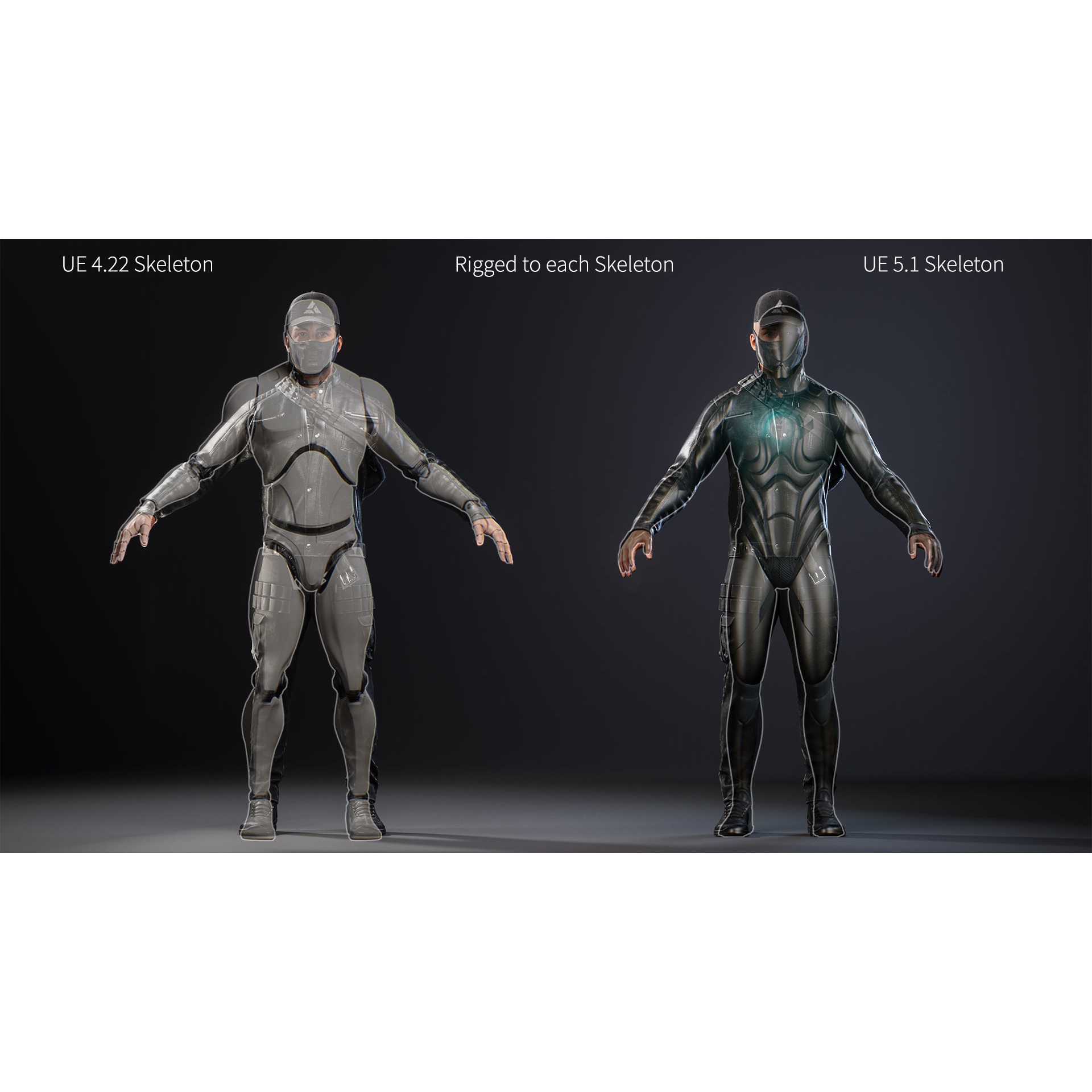 Survival Character - Low-Poly Game-Ready 3D Model - View 18