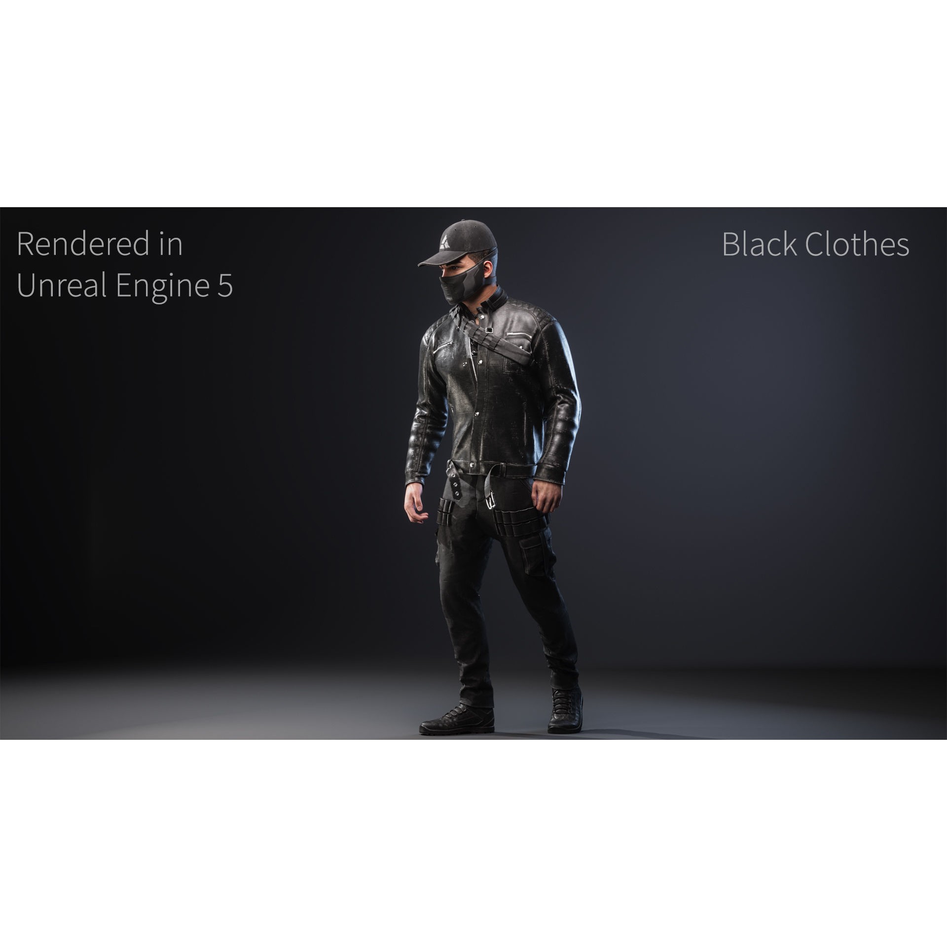 Survival Character - Low-Poly Game-Ready 3D Model - View 4