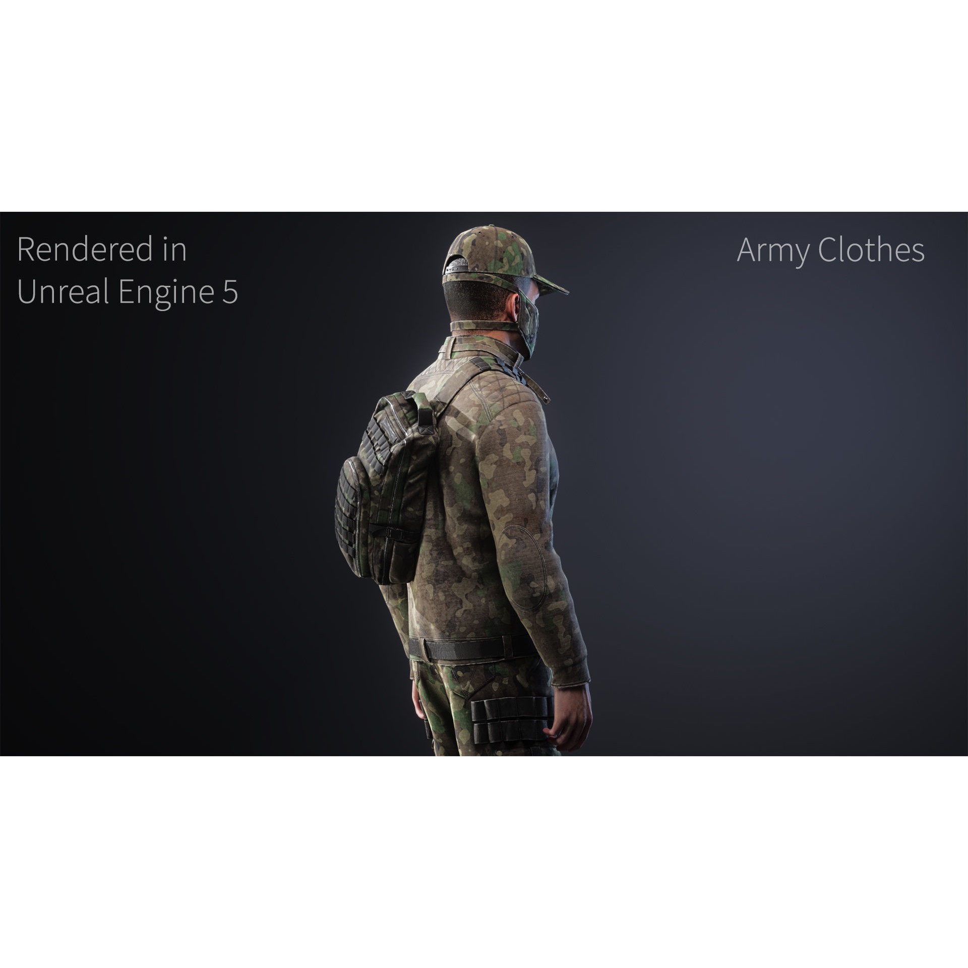 Survival Character - Low-Poly Game-Ready 3D Model - View 5