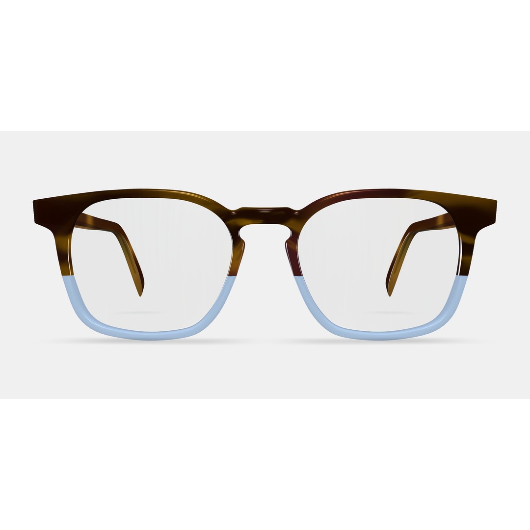 Santiago Eyeglasses 3D Model – Hudson Blue Fade, PBR Textures, FBX - View 12