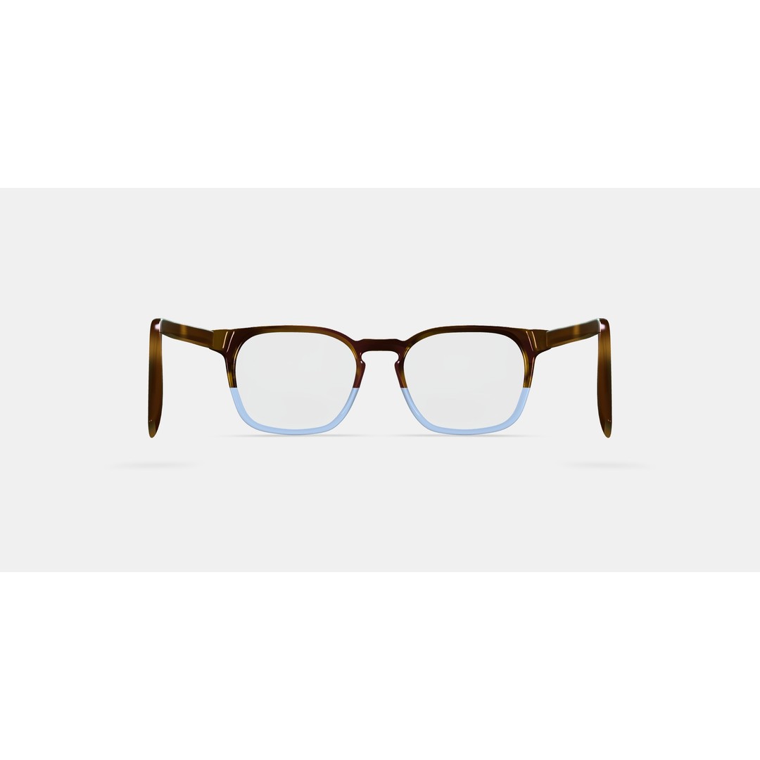 Santiago Eyeglasses 3D Model – Hudson Blue Fade, PBR Textures, FBX - View 16