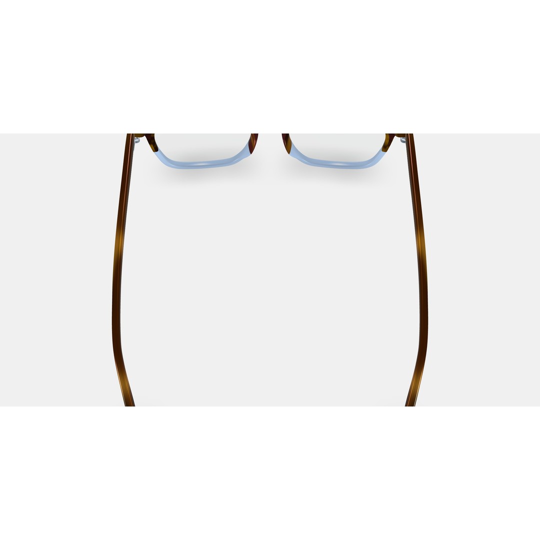 Santiago Eyeglasses 3D Model – Hudson Blue Fade, PBR Textures, FBX - View 4