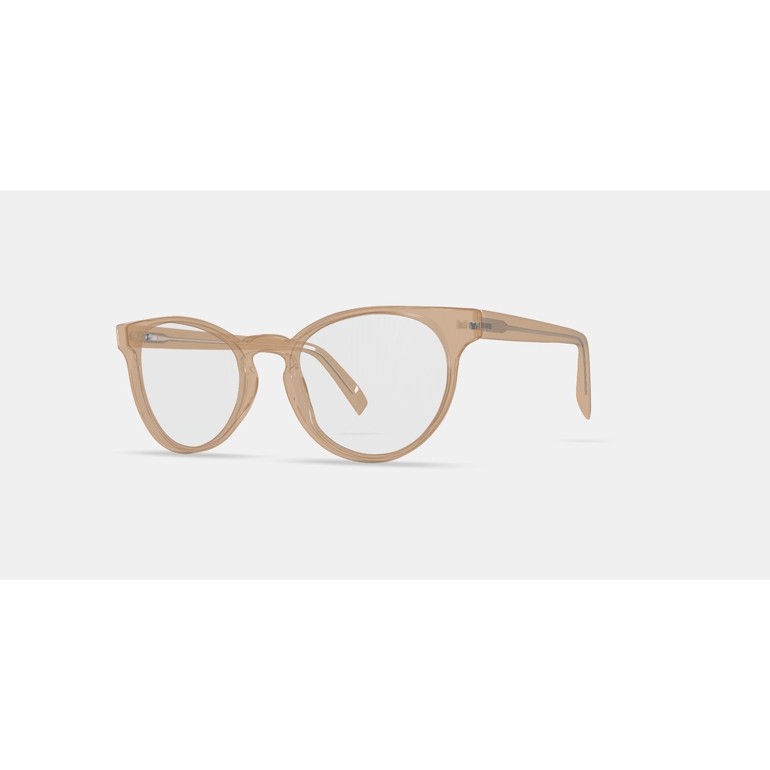 Leila Eyeglasses 3D Model – Grapefruit Soda PBR Asset, FBX, OBJ - View 14