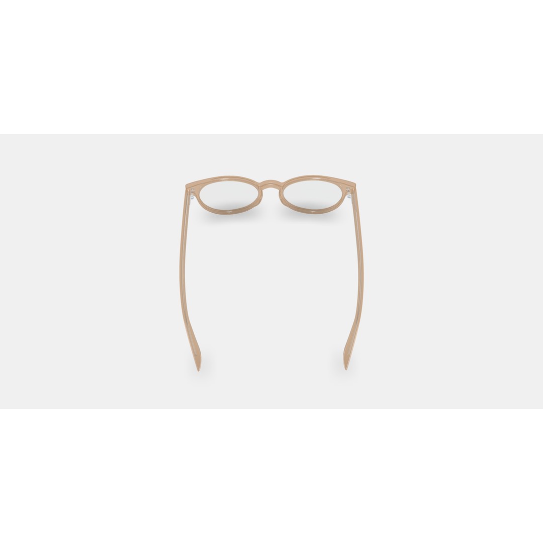 Leila Eyeglasses 3D Model – Grapefruit Soda PBR Asset, FBX, OBJ - View 4