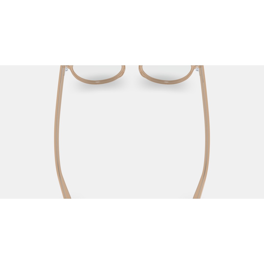 Leila Eyeglasses 3D Model – Grapefruit Soda PBR Asset, FBX, OBJ - View 6