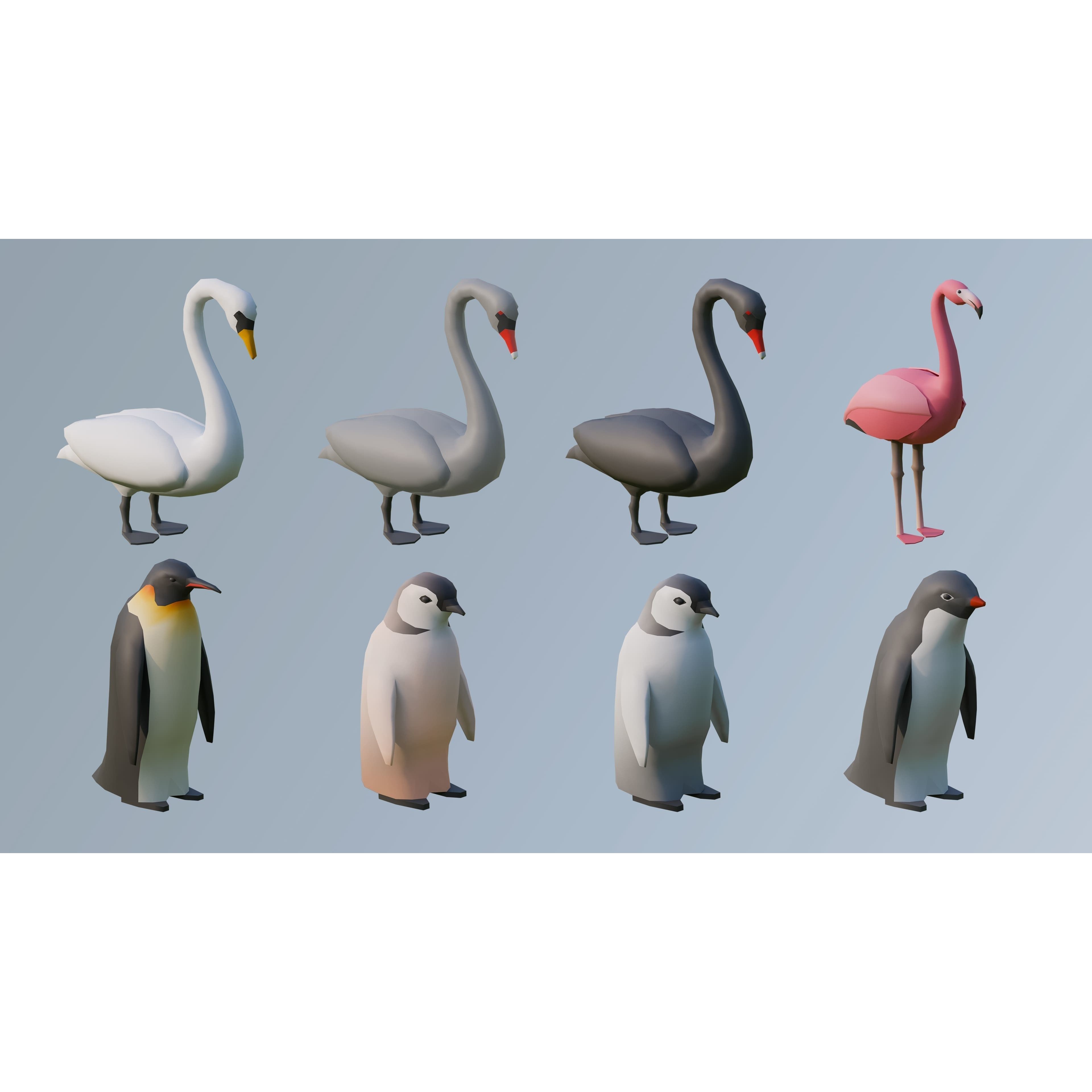 Animals - Low-Poly Game-Ready 3D Model - View 14