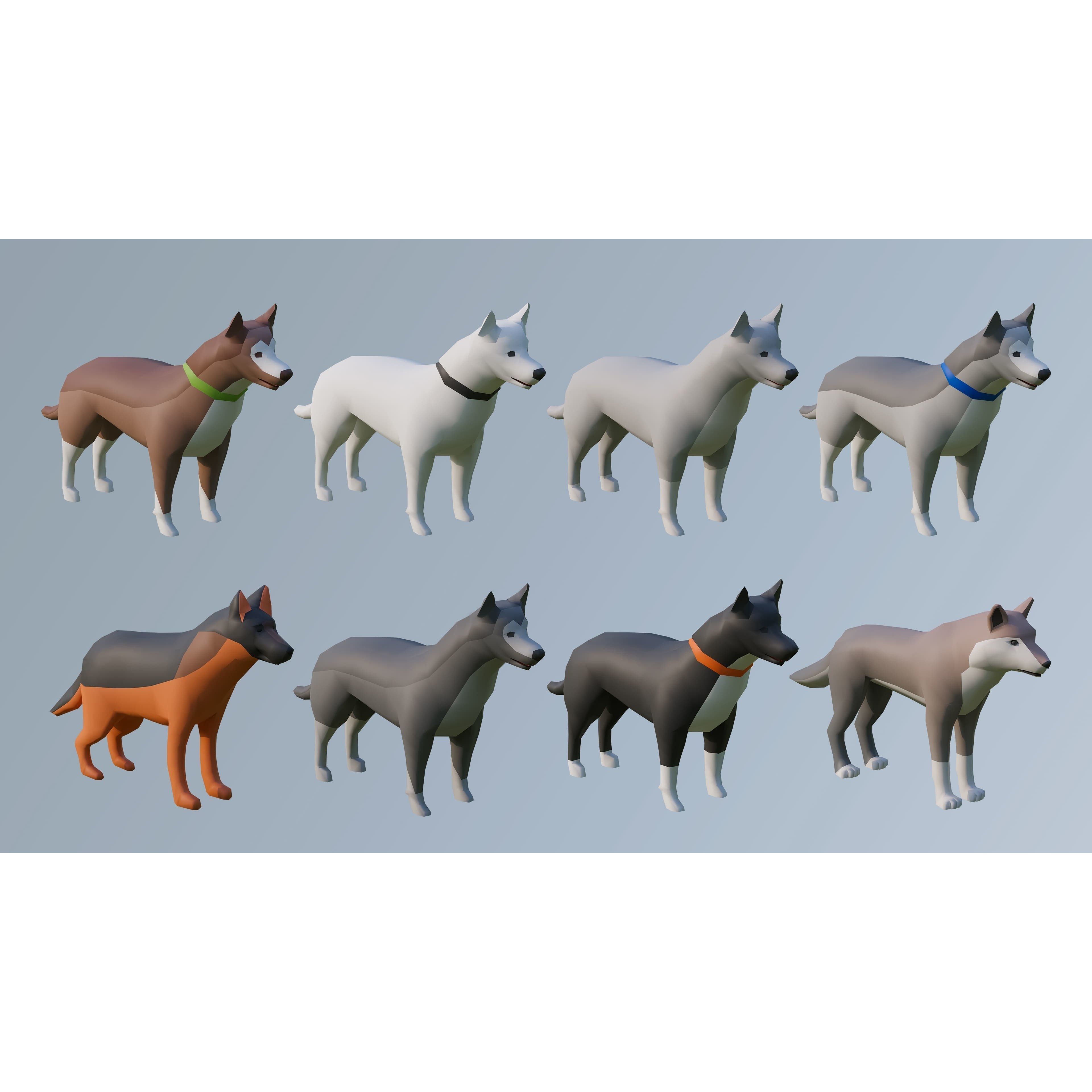 Animals - Low-Poly Game-Ready 3D Model - View 17