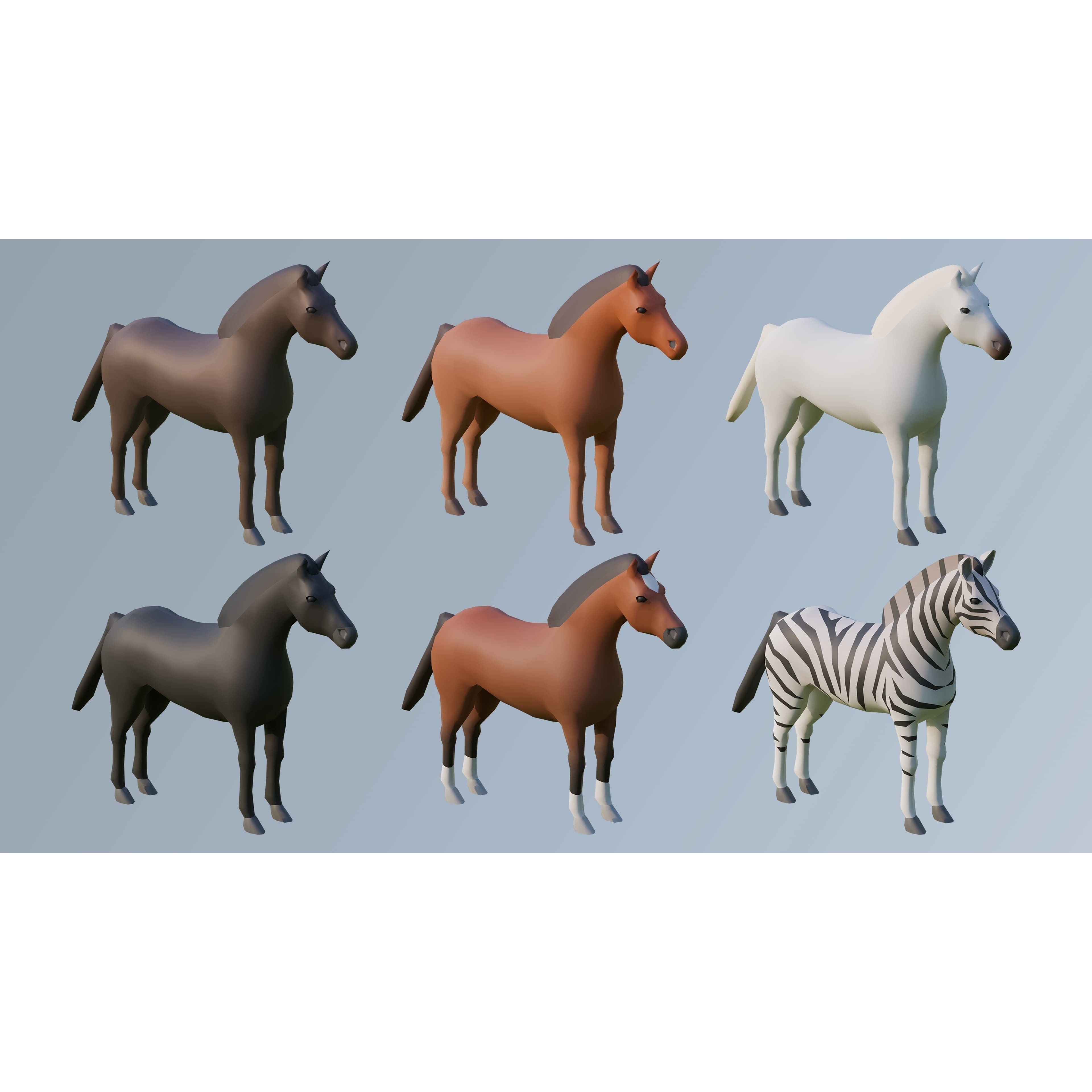 Animals - Low-Poly Game-Ready 3D Model - View 18