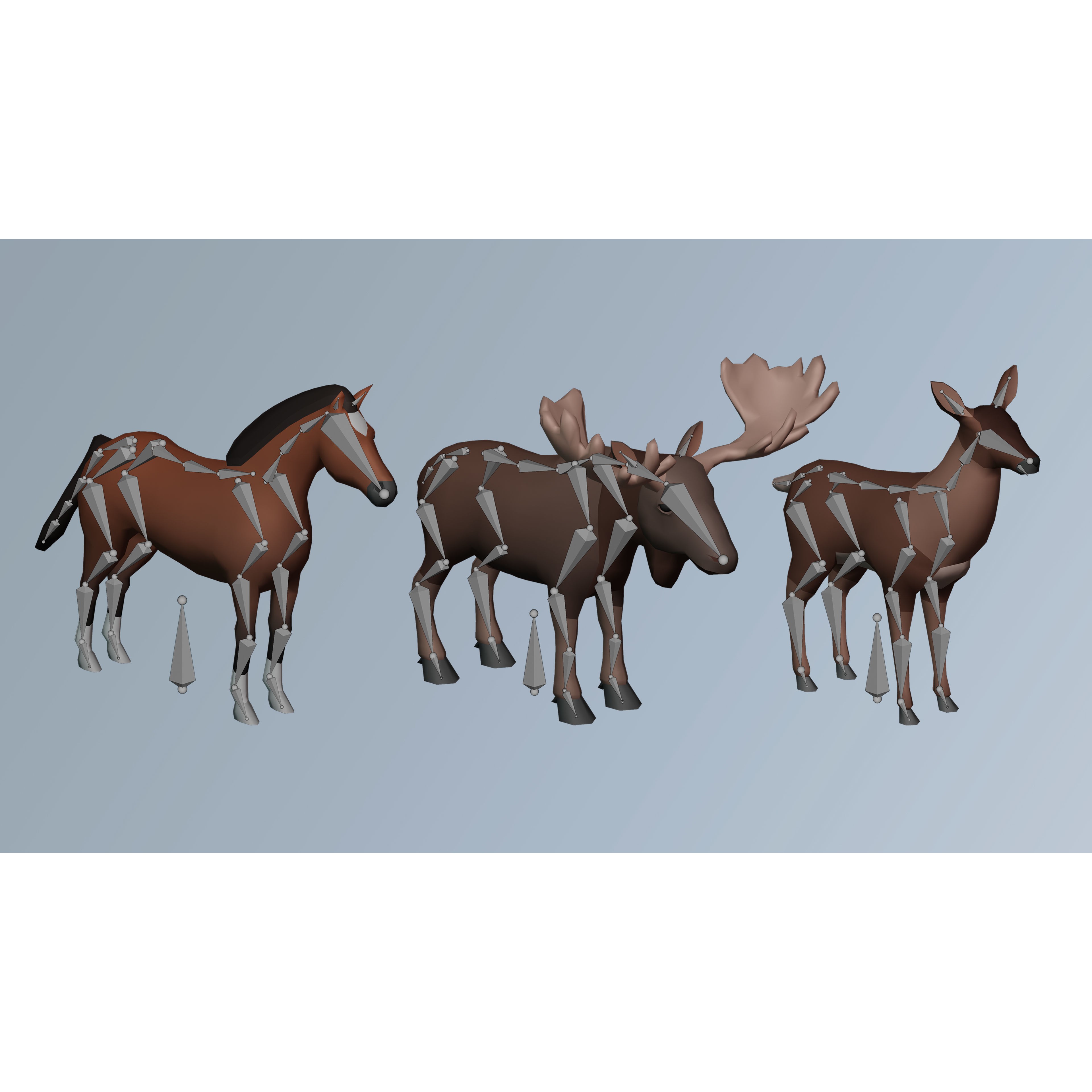 Animals - Low-Poly Game-Ready 3D Model - View 24