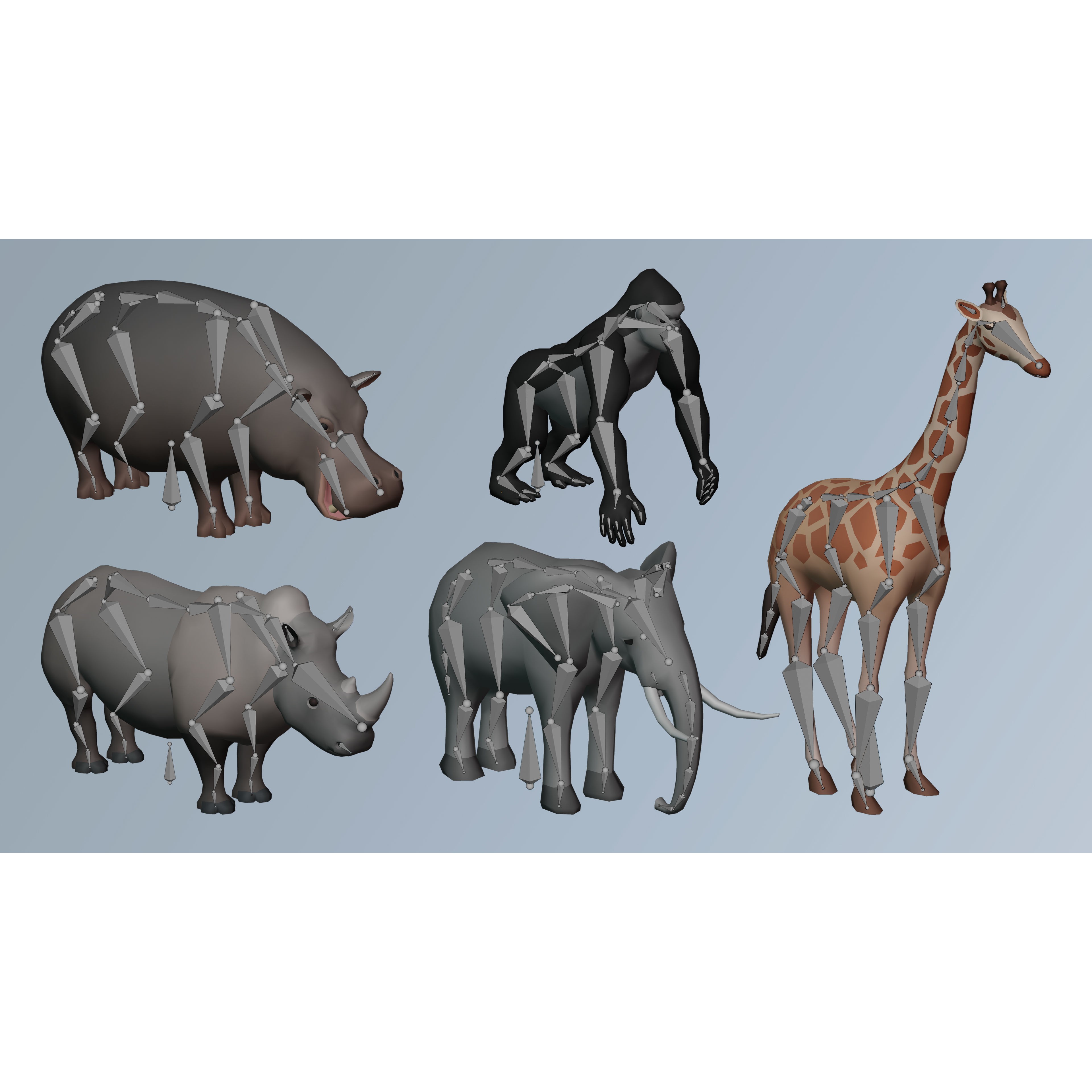 Animals - Low-Poly Game-Ready 3D Model - View 27