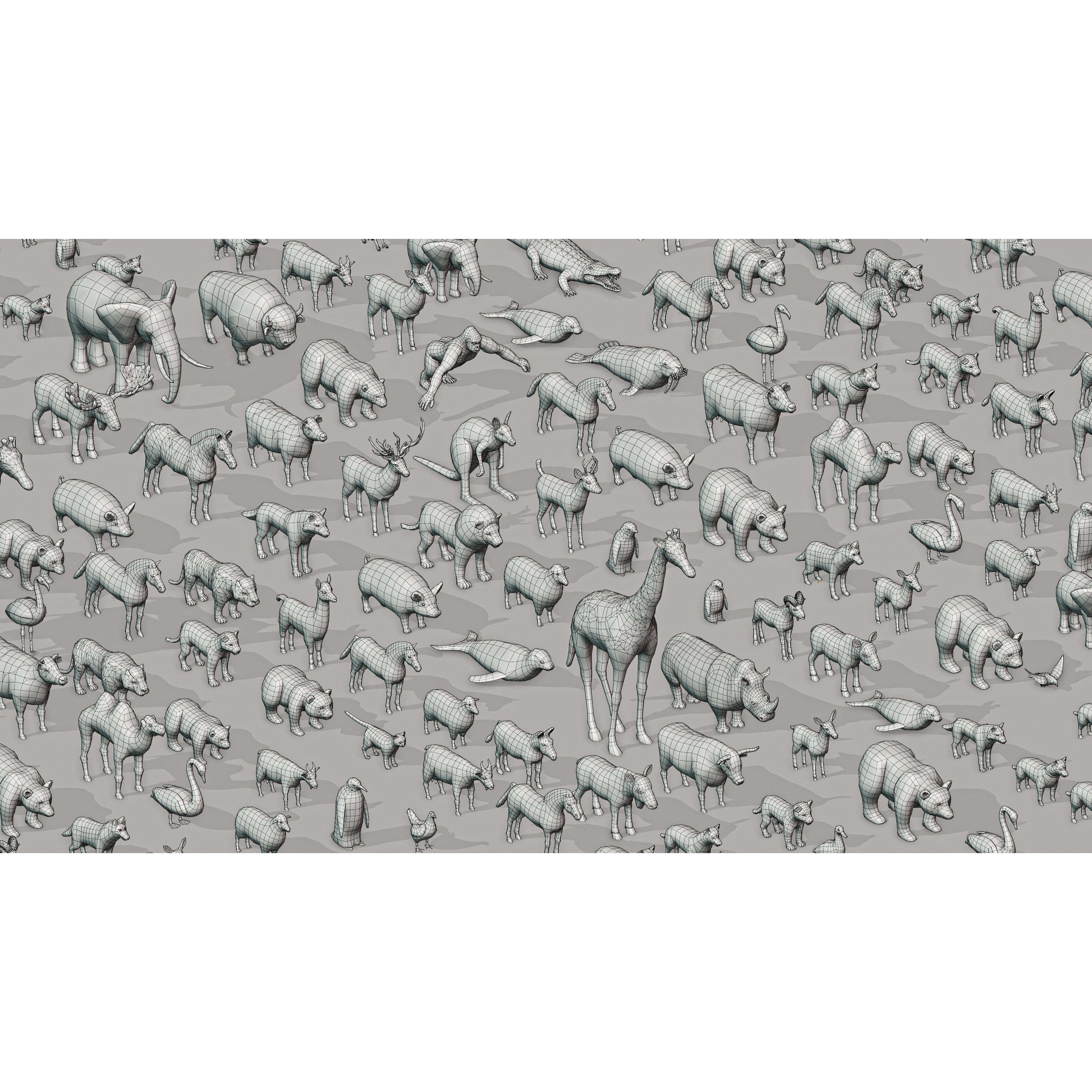 Animals - Low-Poly Game-Ready 3D Model - View 29